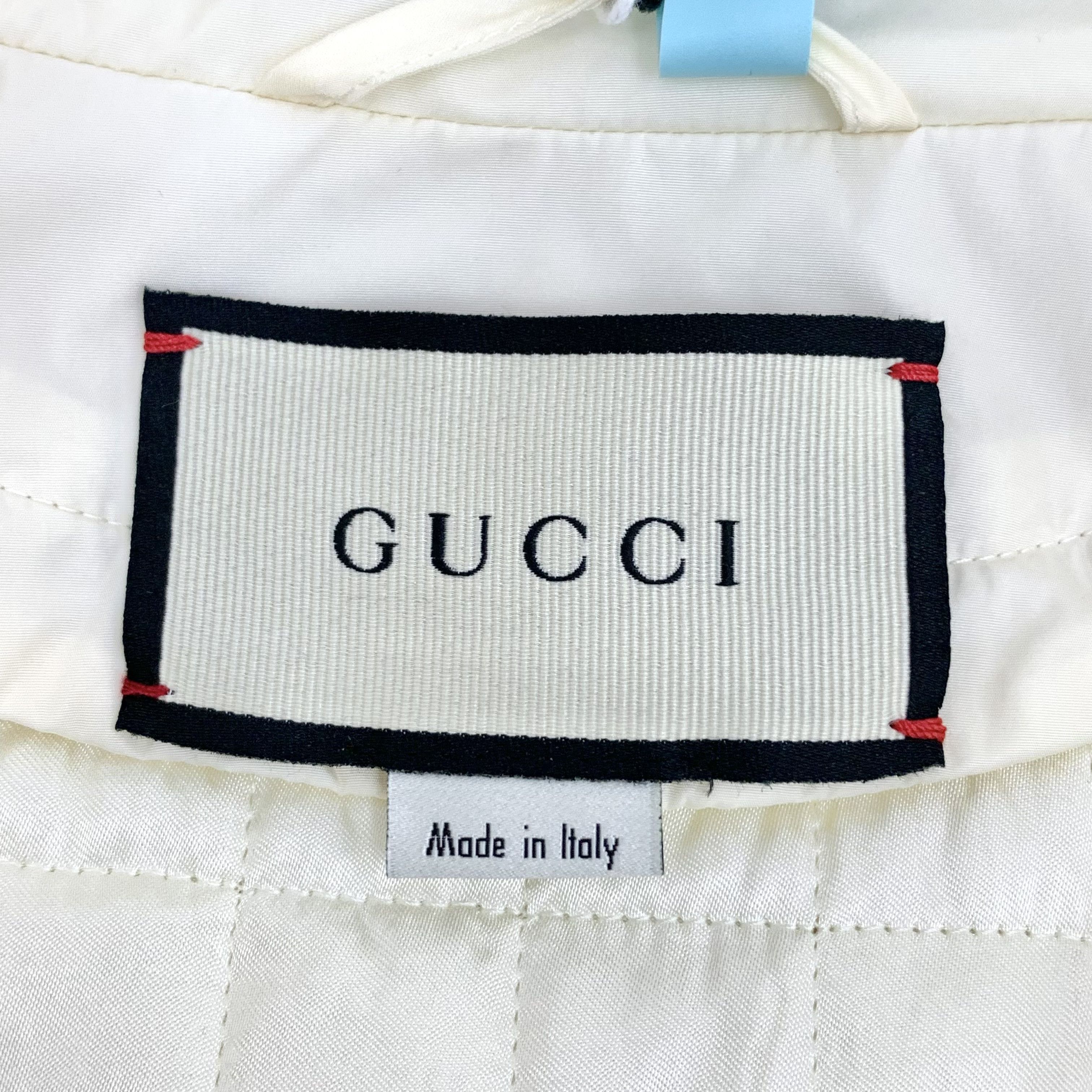 Gucci Gucci Cat Embroidered Jacket Beige (40) Size US XXS / EU 40 - 7 Thumbnail