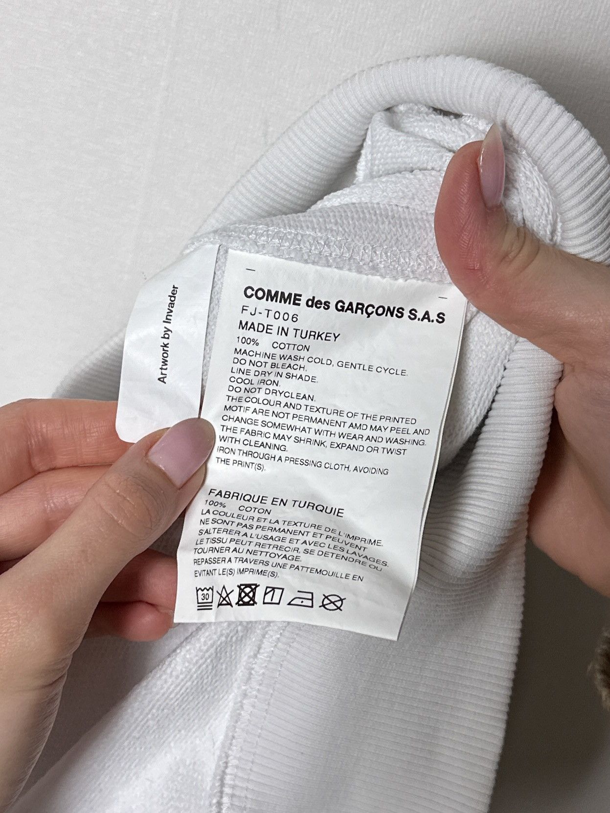 Comme des Garcons Comme Des Garcons Shirt Printed Pixel Space Invader Hoodie Size US M / EU 48-50 / 2 - 5 Thumbnail