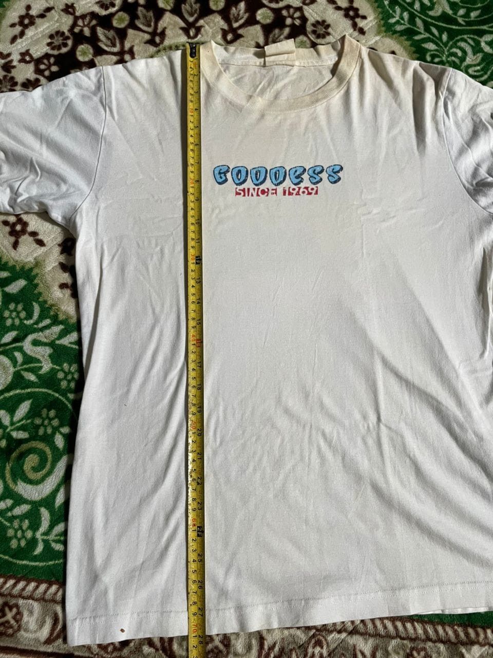 Vintage K5-09 Thrashed Y2K Goddess Hawaiian double Surf Wear Tee Size US L / EU 52-54 / 3 - 11 Thumbnail