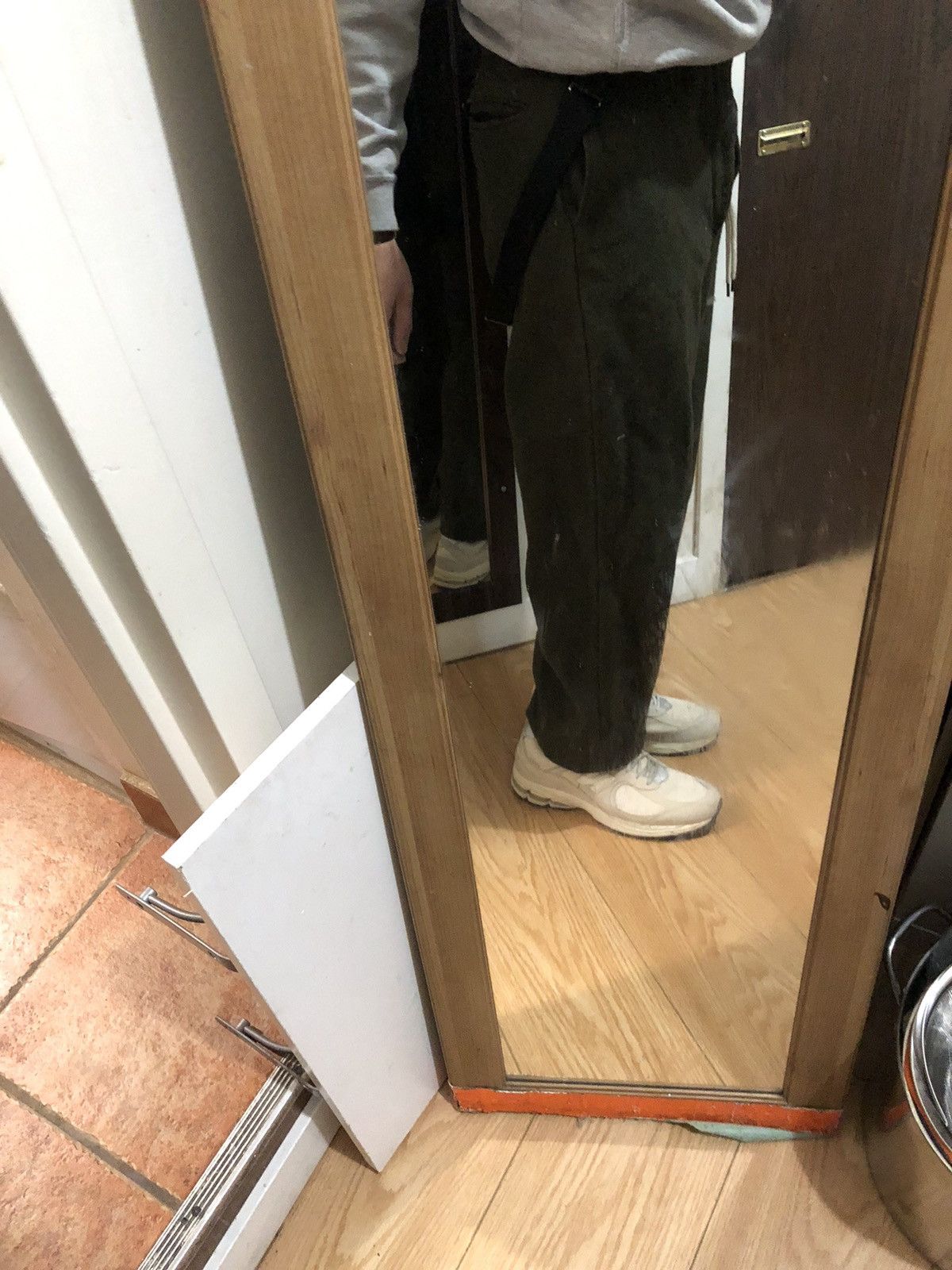 Japanese Brand × Vintage Wool 80s suspenders pants olive 31x28 Size US 30 / EU 46 - 3 Thumbnail