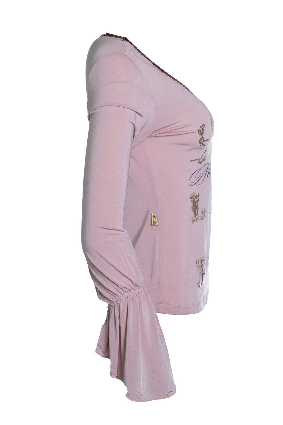 Moschino Moschino Jeans, Pink top with fluttered sleeves Size M / US 6-8 / IT 42-44 - 4 Thumbnail