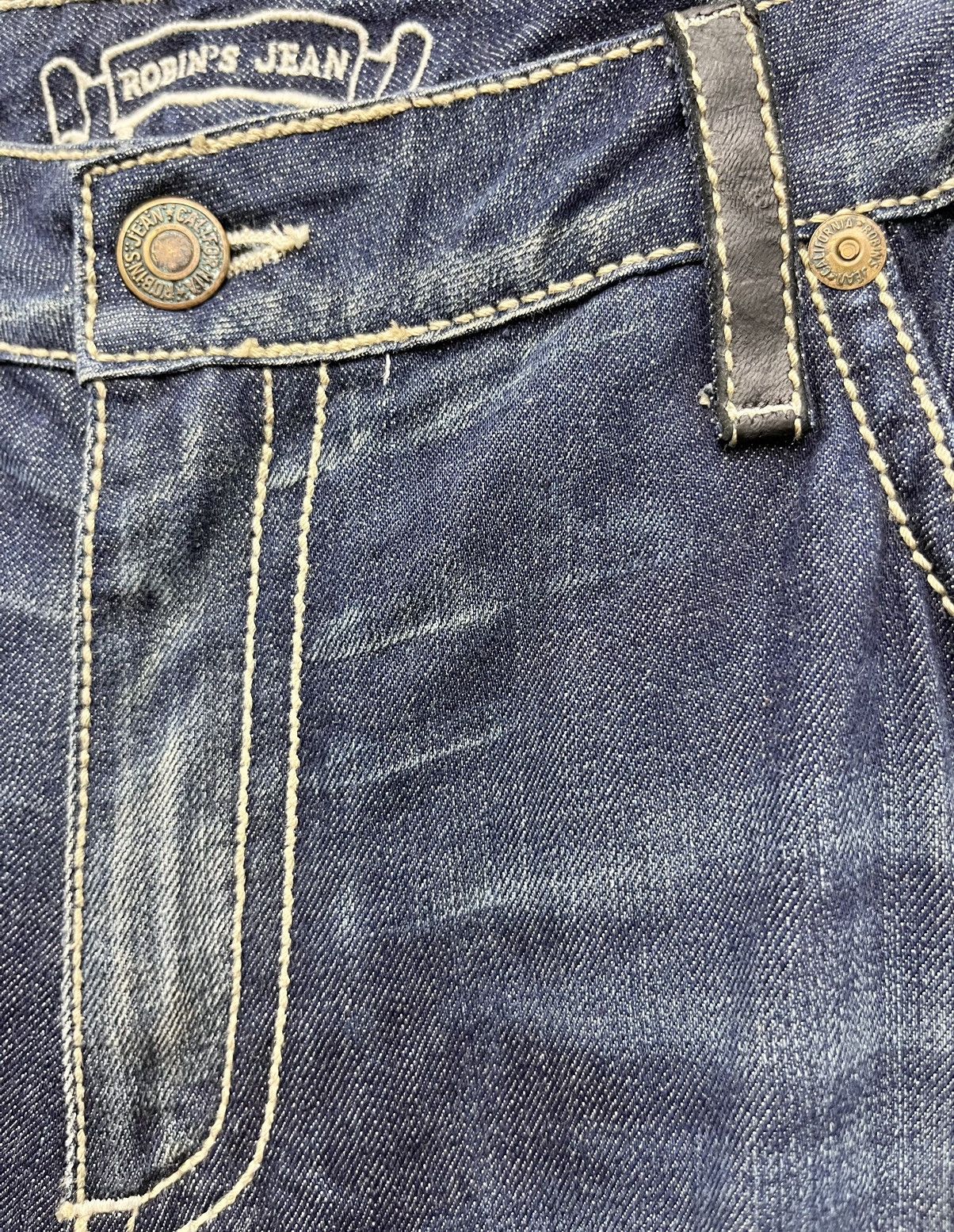 Robins Jeans × Vintage 🔥Vtg ROBIN’S JEANS Gemstone Studded Flare Jeans Made In USA Size US 37 - 11 Thumbnail