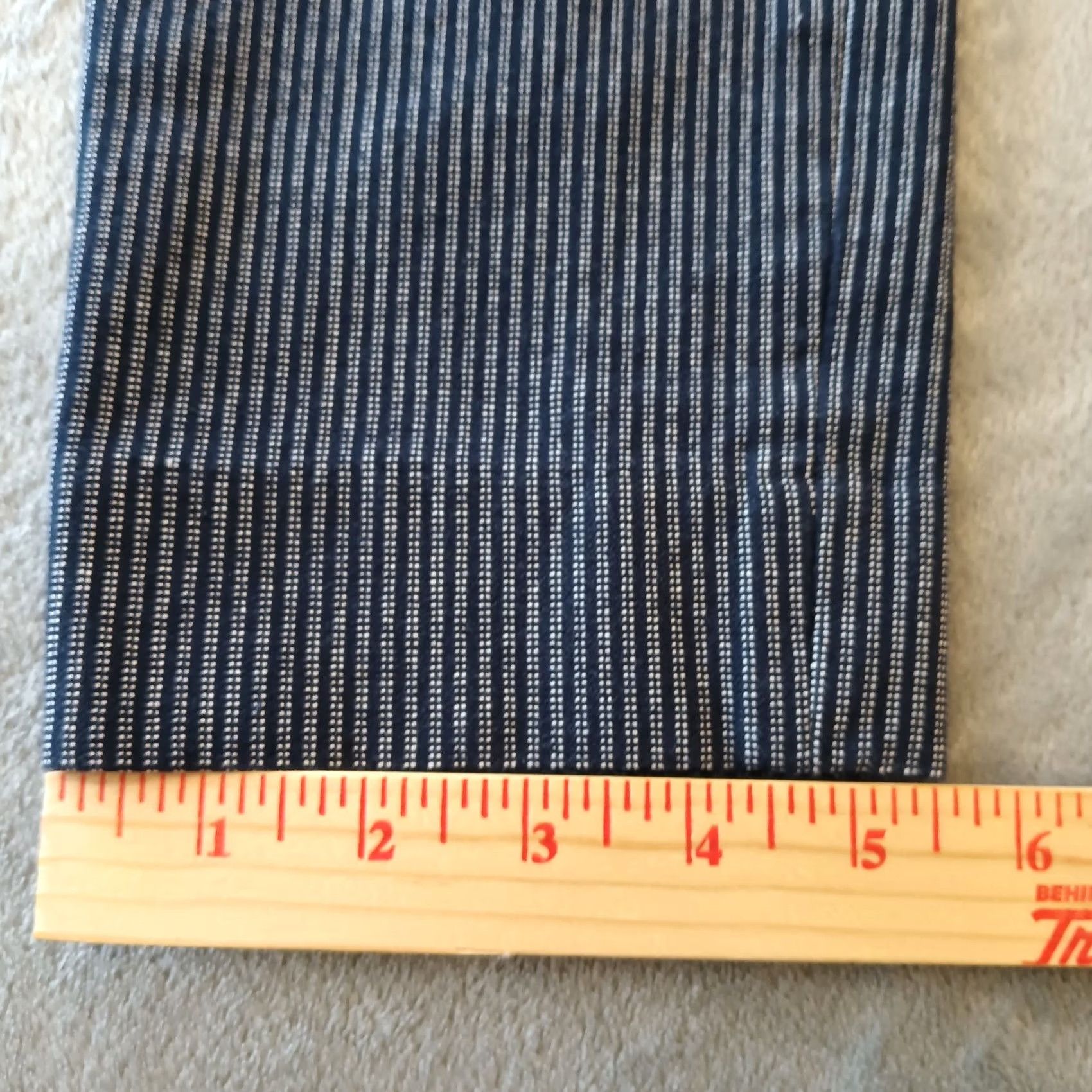 Banana Republic Banana Republic Sloan Ankle Pants Womens 2P Petite Blue Striped Pockets 27x25 Pant Easy Care Cotton Blend Straight Leg 25in Inseam Mens Women Girls Size 26" / US 2 / IT 38 - 7 Thumbnail
