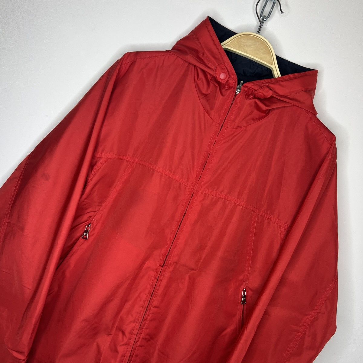 Designer × Prada Prada Reversible Two Sides Jacket Navy Red Nylon Windbreaker Size US M / EU 48-50 / 2 - 5 Thumbnail