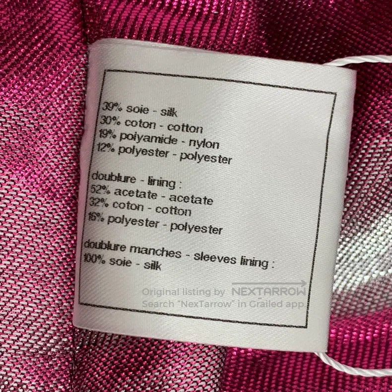 Chanel Chanel Supermarket Series Silver Illusion Silk Lapel Zippe Size XS / US 0-2 / IT 36-38 - 7 Thumbnail