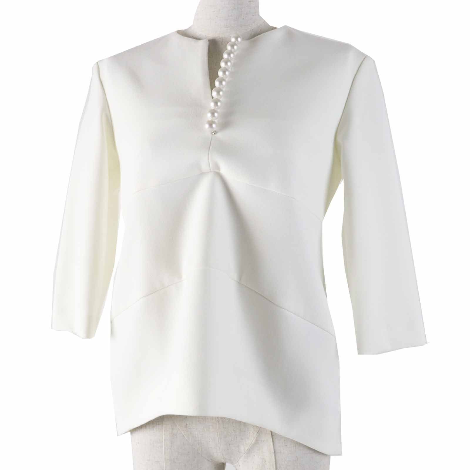 Other Other YOKO CHAN YCB-923-355 Polyester Rayon Faux Pearl Top Others Tops YCB-923-355 Size ONE SIZE - 1 Thumbnail