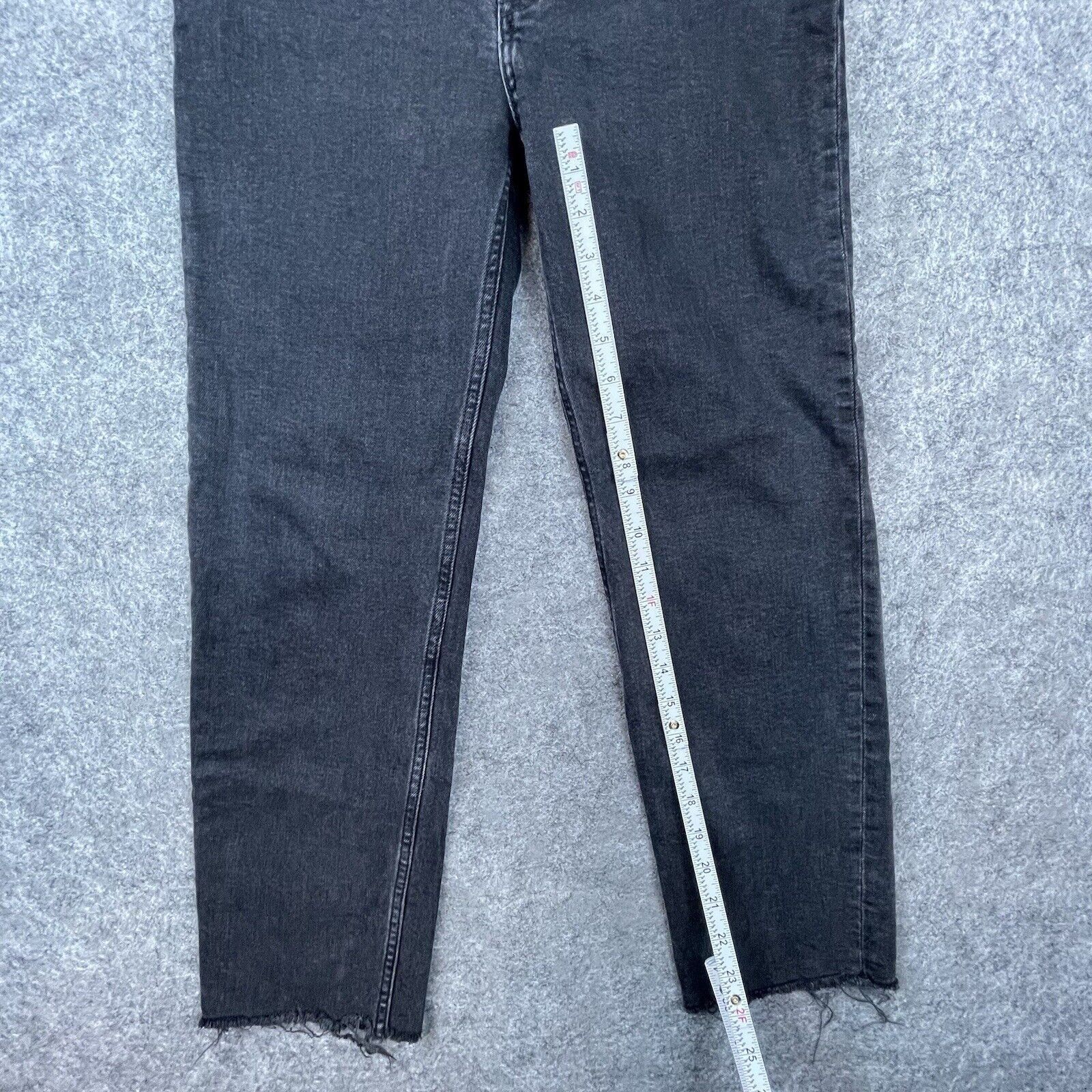 RE/DONE Re/Done Jeans Womens 28 Faded Black Straight Raw Hem Size 28" / US 6 / IT 42 - 3 Thumbnail