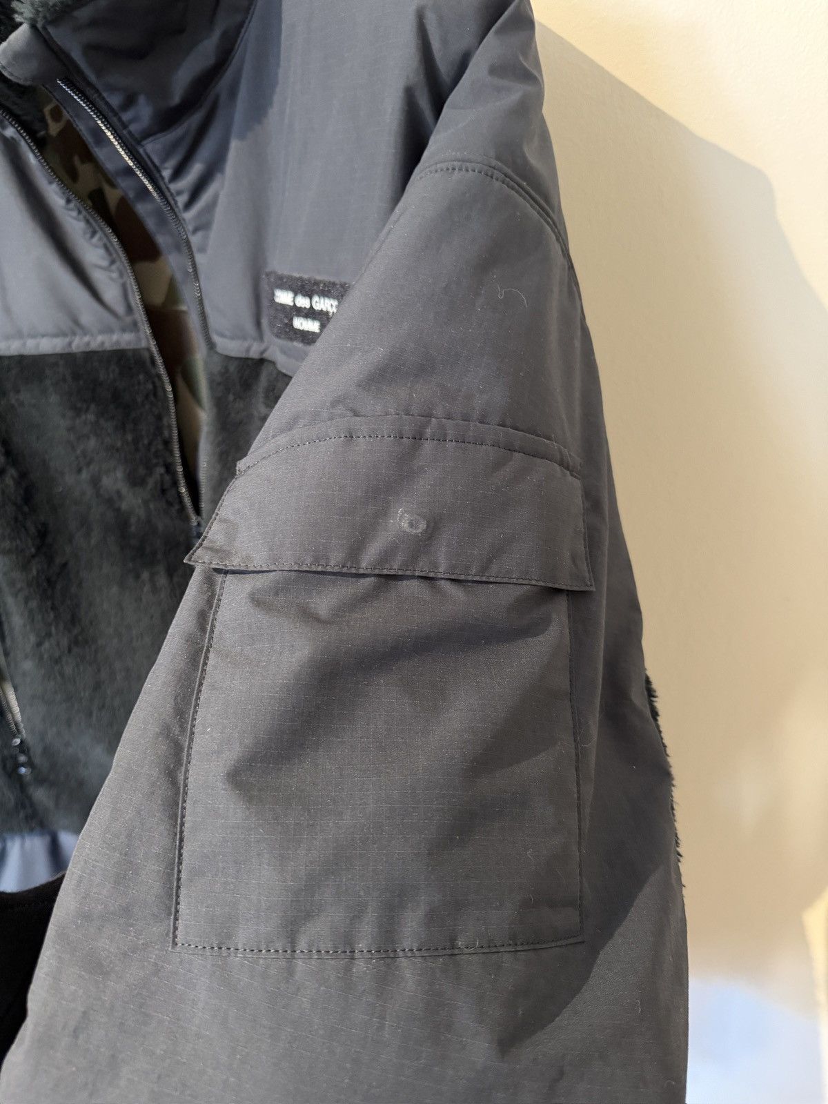 Comme des Garcons Comme des Garçons Homme Fleece Panel Zip Jacket Size US XL / EU 56 / 4 - 8 Thumbnail