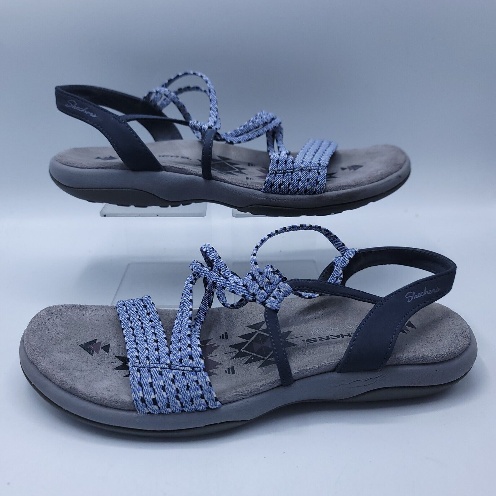 SKECHERS Skechers Casual Ankle Strap Sandals Womens Size 9 Gray Blue Size US 9 / IT 39 - 5 Thumbnail