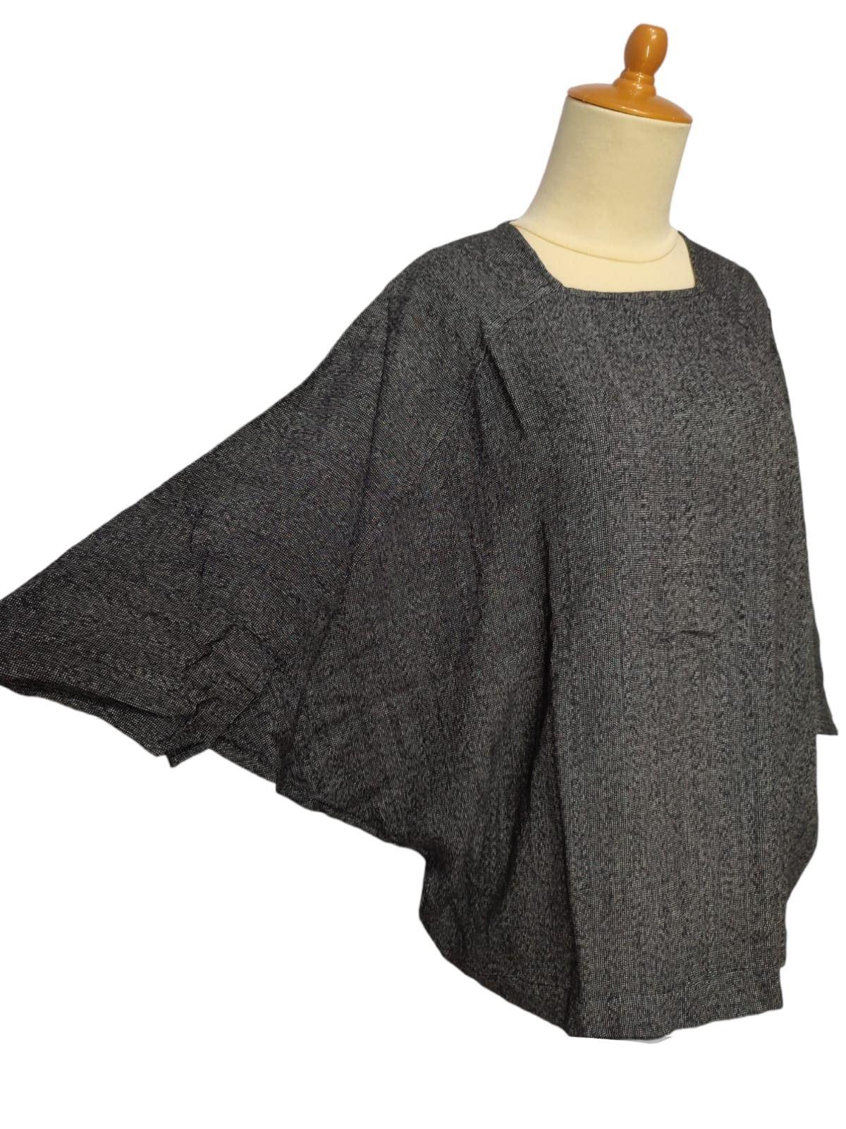 Comme des Garcons × Vintage RARE🔥Vtg Comme Des Garcons Batwing Blouse Size L / US 10 / IT 46 - 2 Thumbnail