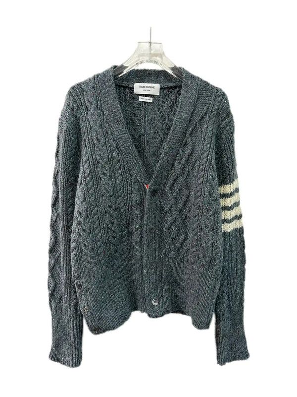 Thom Browne Gray Wool Women's Cardigan 0089