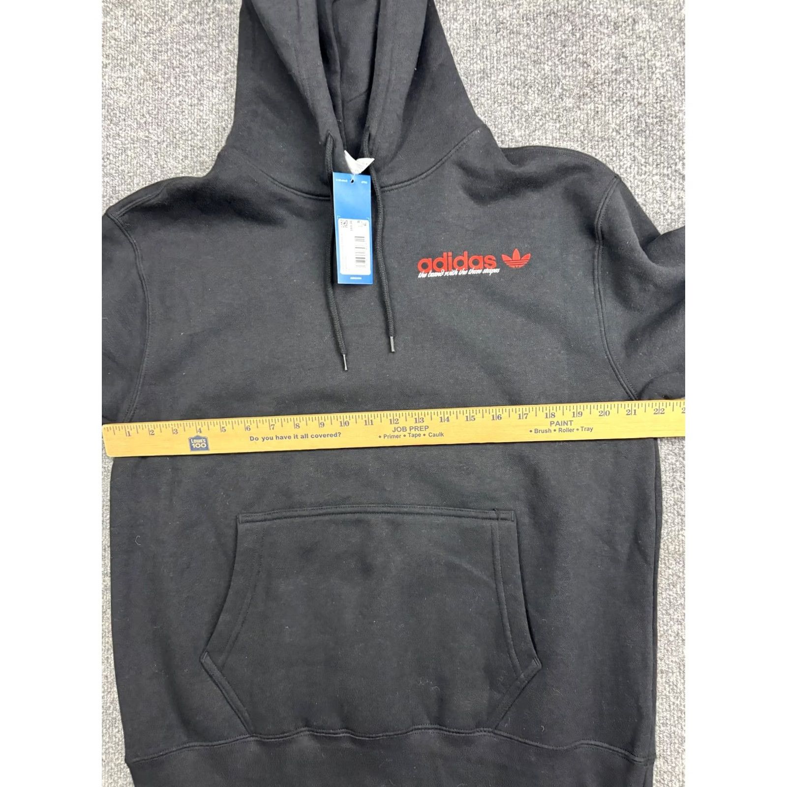 Adidas Adidas Hoodie Mens M Black Pullover Fleece Sweatshirt Trefoil Graphic Logo Size US M / EU 48-50 / 2 - 6 Thumbnail