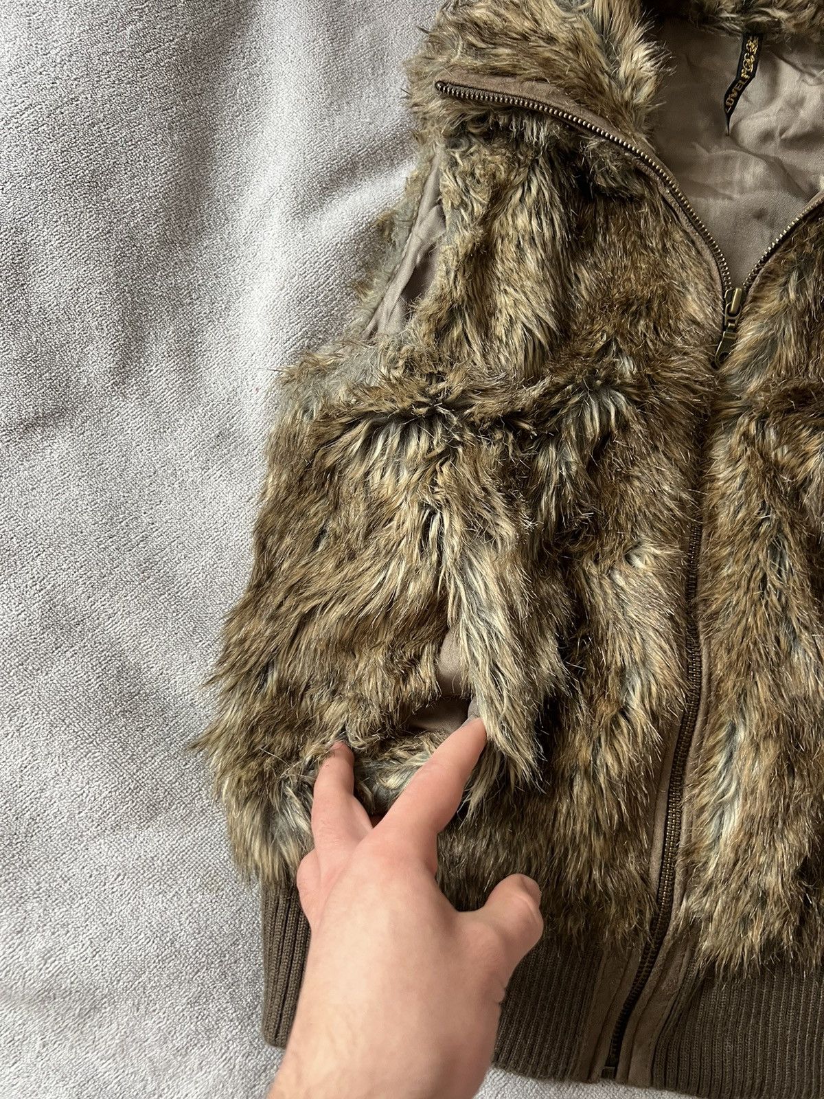 If Six Was Nine × Le Grande Bleu (L.G.B.) × Vintage Vintage if six was nine style faux fur vest archive punk y2k Size US S / EU 44-46 / 1 - 5 Thumbnail