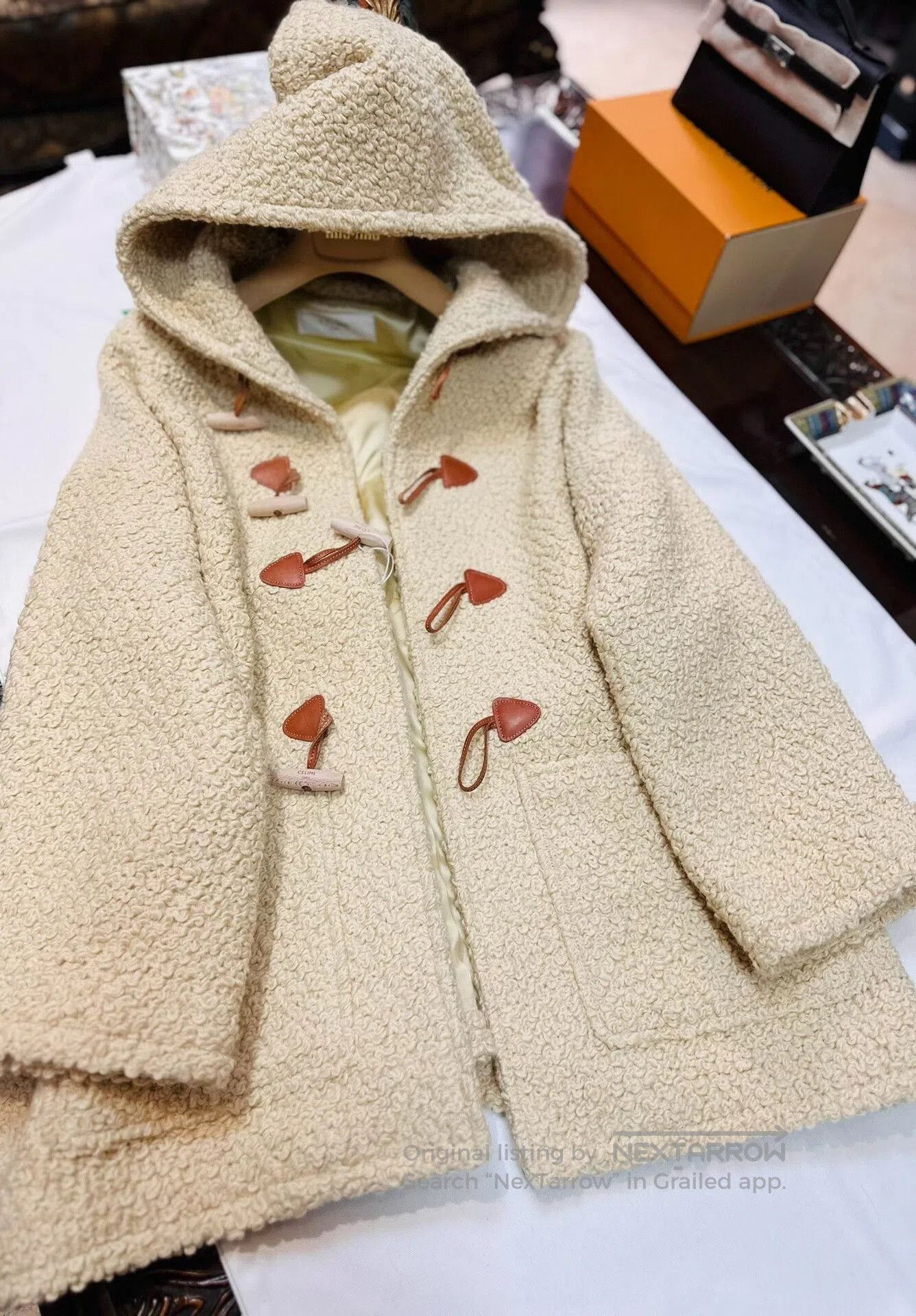 Celine Celine Horn Button Teddy Coat. Size XS / US 0-2 / IT 36-38 - 4 Thumbnail