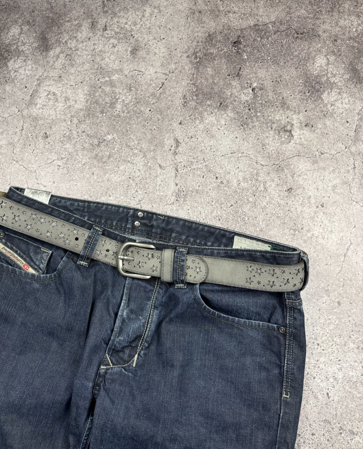 Japanese Brand 00’s NUMBER NINE STYLE STAR LEATHER RARE Y2K BELT VINTAGE Size ONE SIZE - 3 Thumbnail