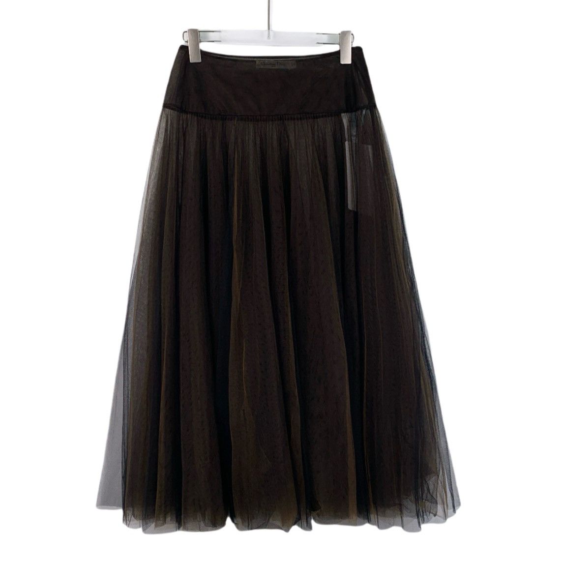 Dior Dior Dark Curry Mesh Casual Halter Dress Size 26" / US 2 / IT 38 - 1 Thumbnail
