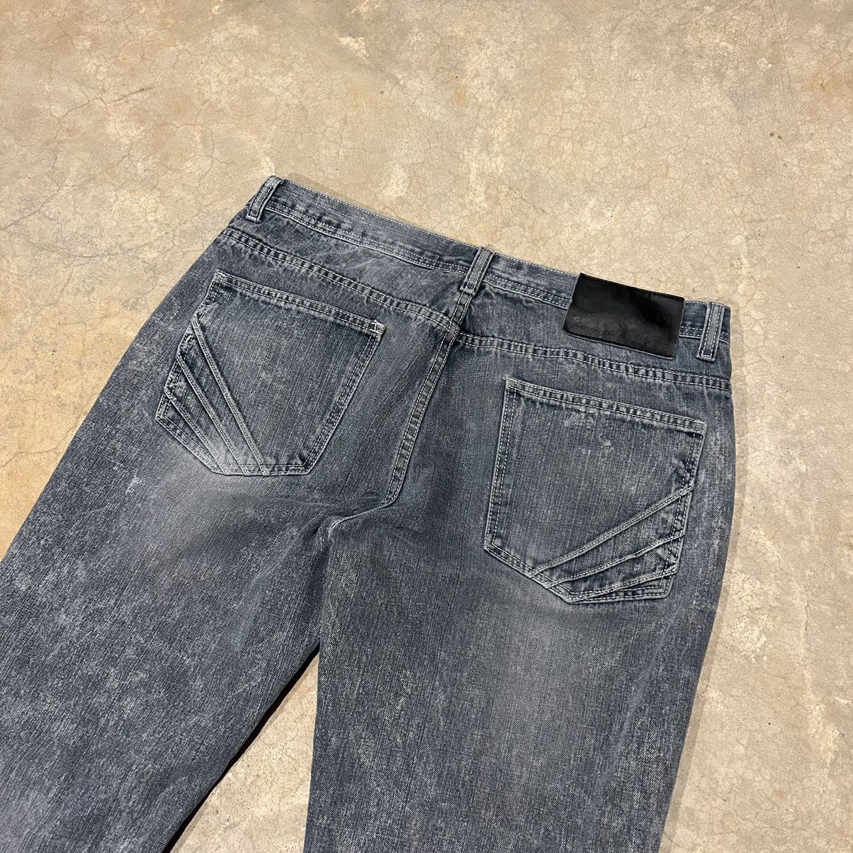 Akademiks × Southpole × Vintage Crazy Vintage Y2K Akademiks Distressed Repaired Baggy Jeans Size US 36 / EU 52 - 7 Thumbnail