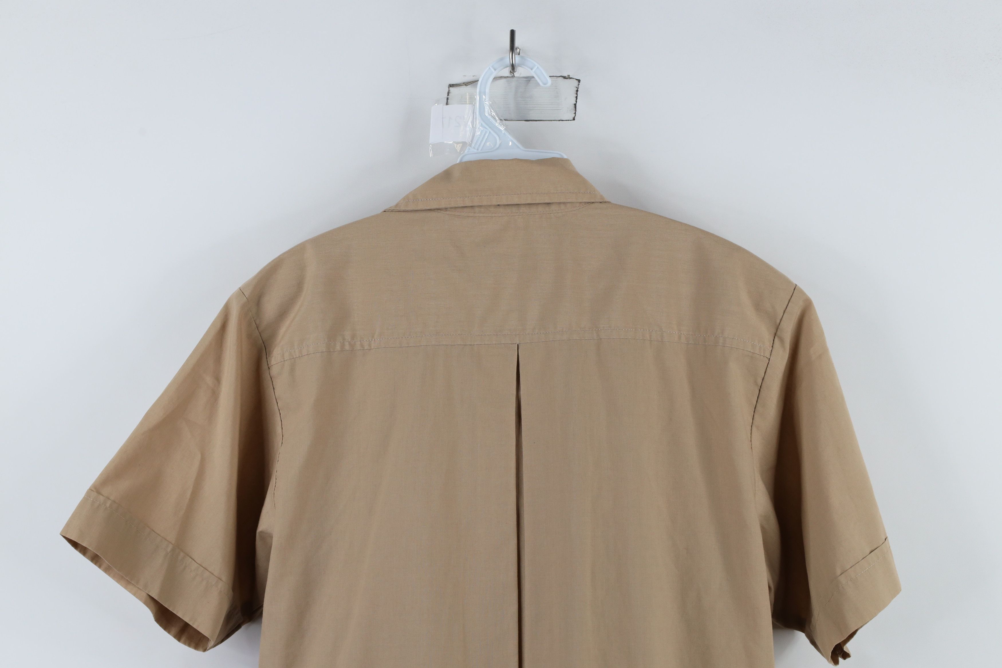 Vintage Vintage 90s Streetwear Safari Bush Button Shirt Beige Size US S / EU 44-46 / 1 - 10 Thumbnail