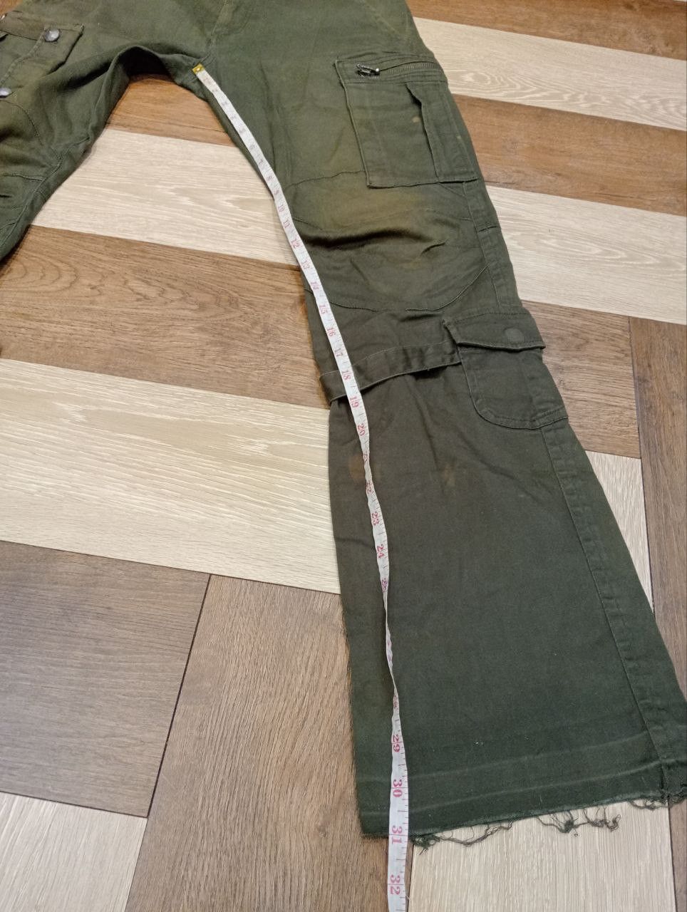 semanticdesign SEMANTICDESIGN JAPAN STRETCH MULTIPOCKET BANDAGE FLARED PANT Size US 31 - 15 Thumbnail