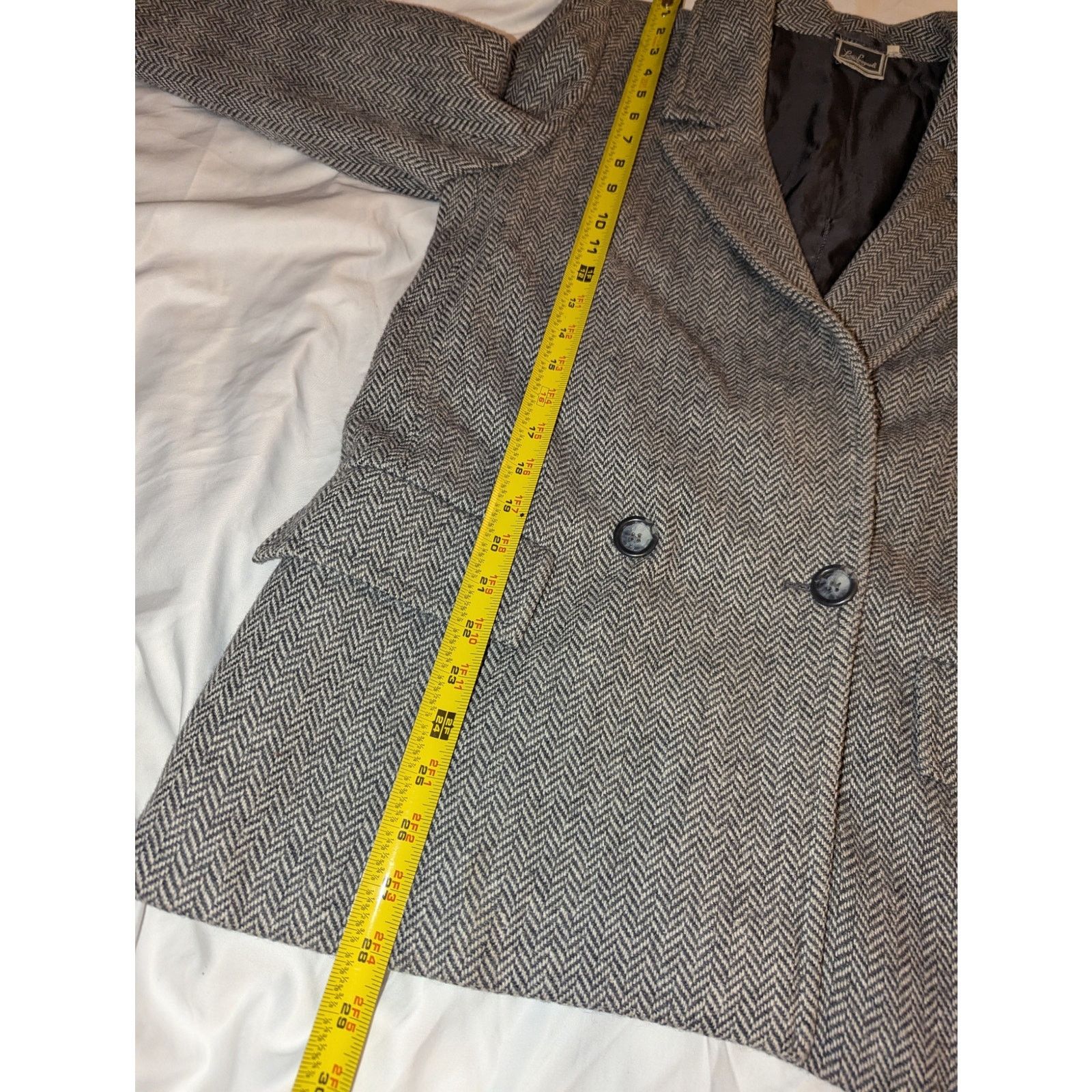 Luisa Cerano Vintage Luisa Spagnoli Herringbone Jacket Large Italy Size L / US 10 / IT 46 - 7 Thumbnail
