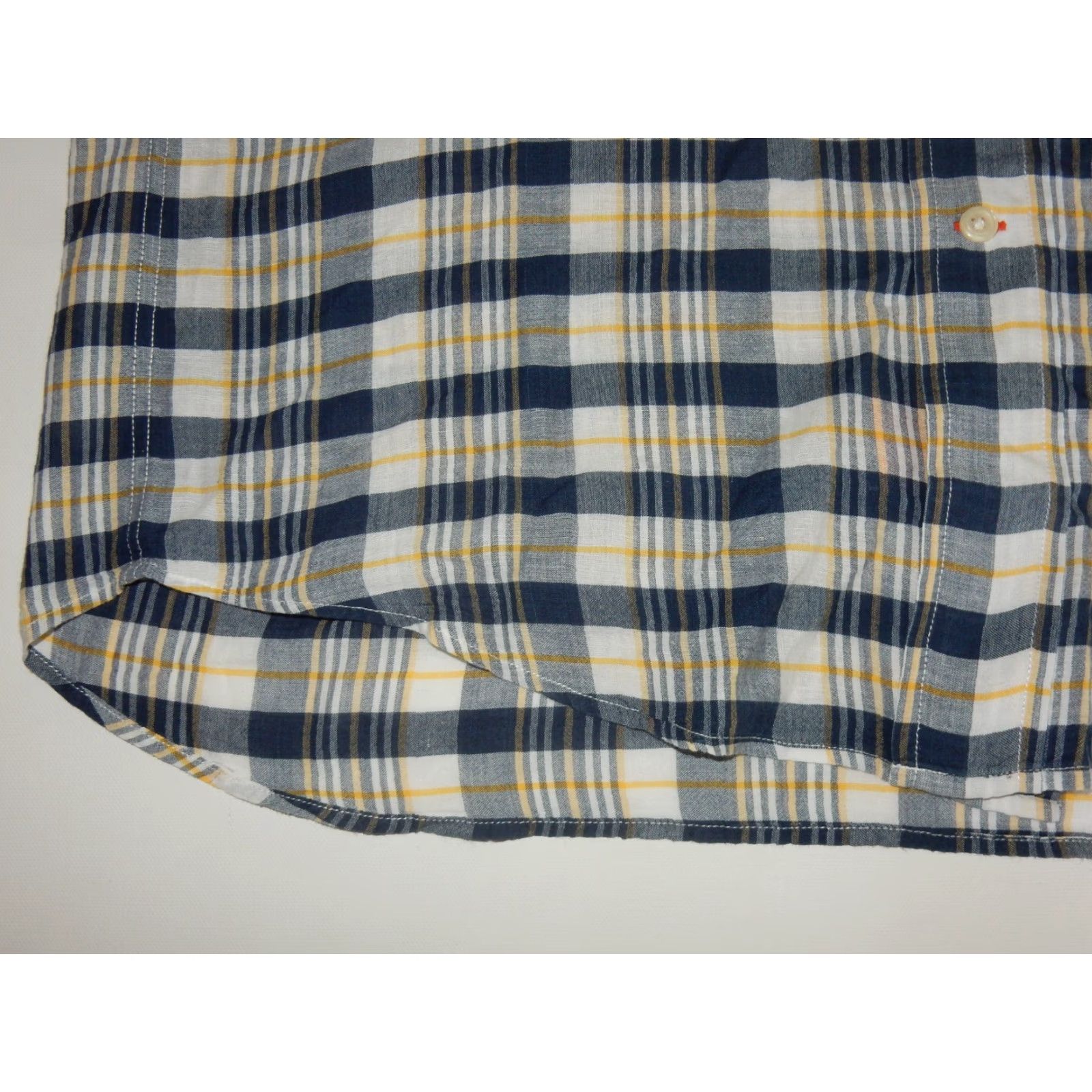 Faconnable Façonnable Men's Plaid Button-Up Shirt Size M Blue Cotton Long Sleeve Size US M / EU 48-50 / 2 - 2 Thumbnail