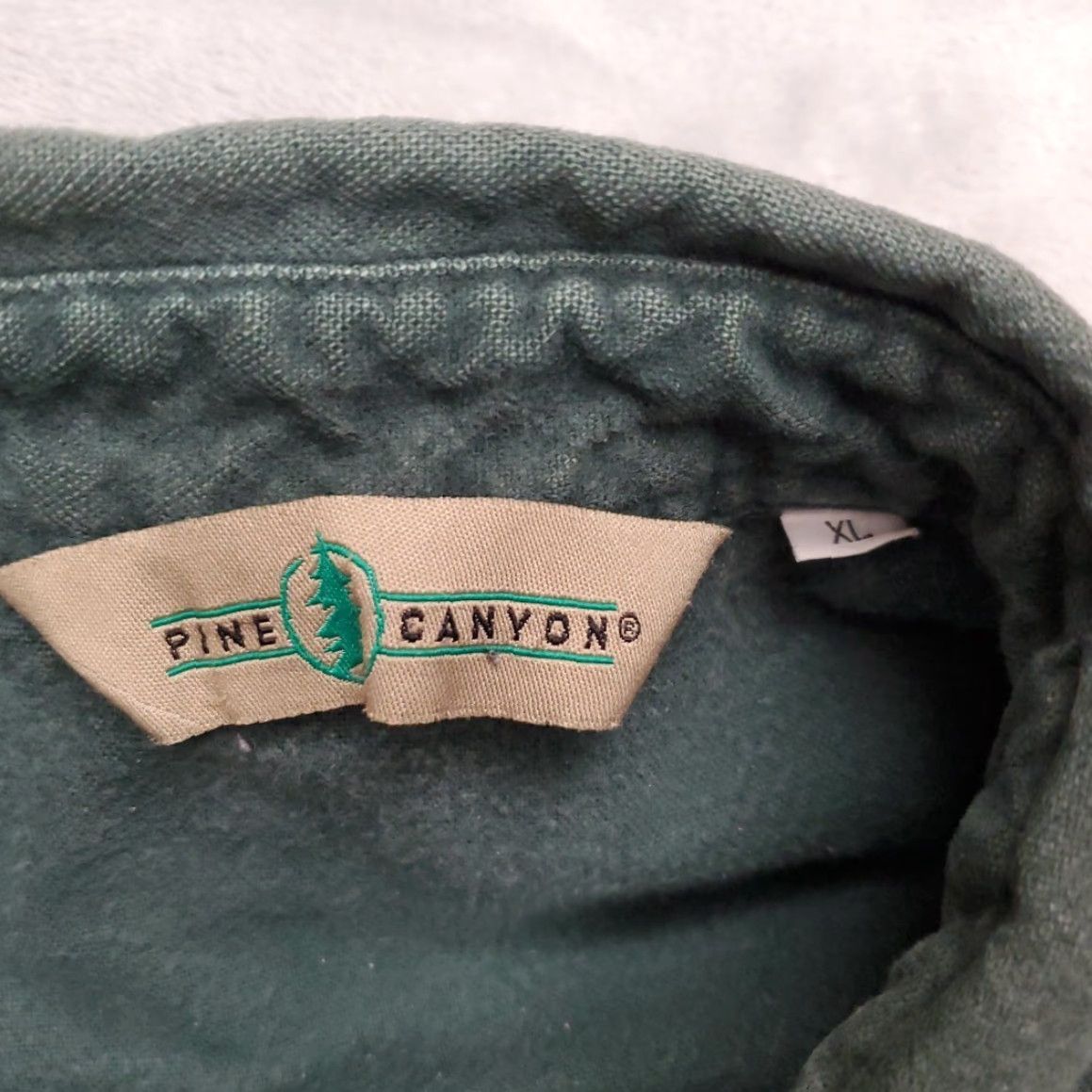 Vintage VINTAGE Pine Canyon Shirt Mens XL Green Chamois Flannel Pearlsnap Flap Pocket Western Button-Up Cotton Long Sleeve Collared Size US XL / EU 56 / 4 - 6 Thumbnail