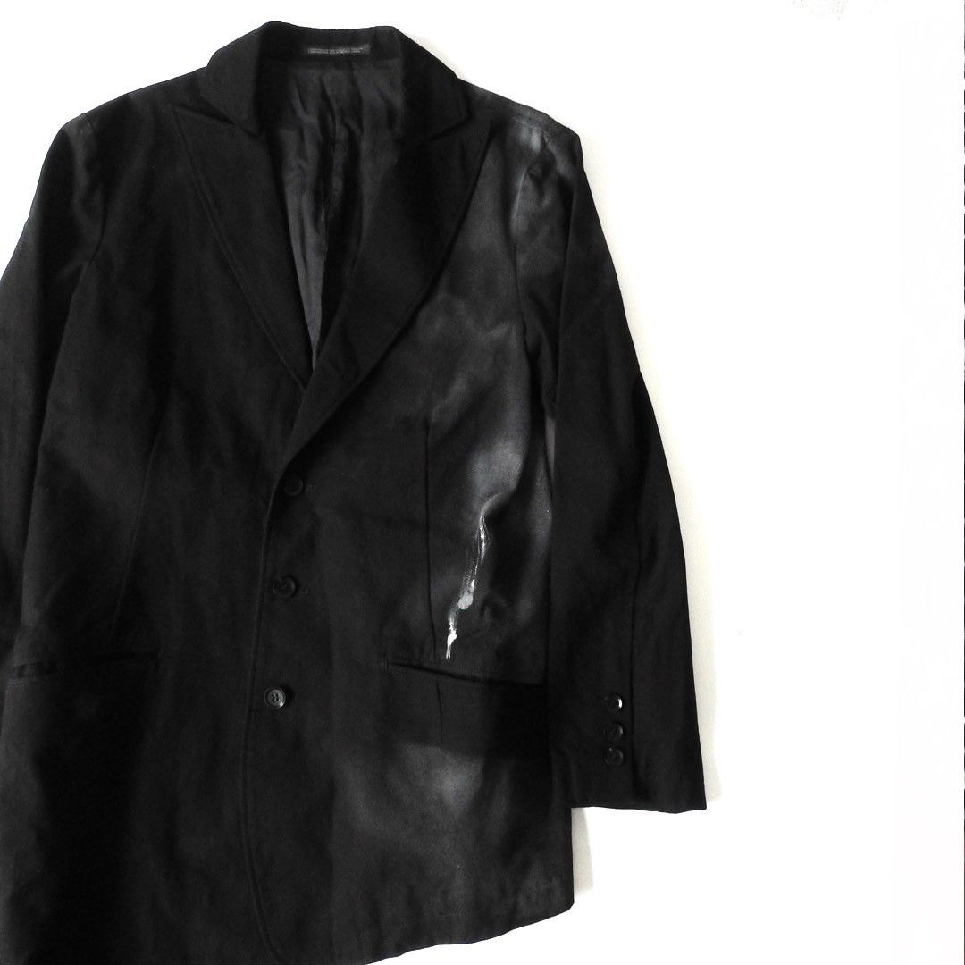 Yohji Yamamoto Yohji Yamamoto +Noir AW18 Smoke Paint Jacket Size M / US 6-8 / IT 42-44 - 4 Thumbnail