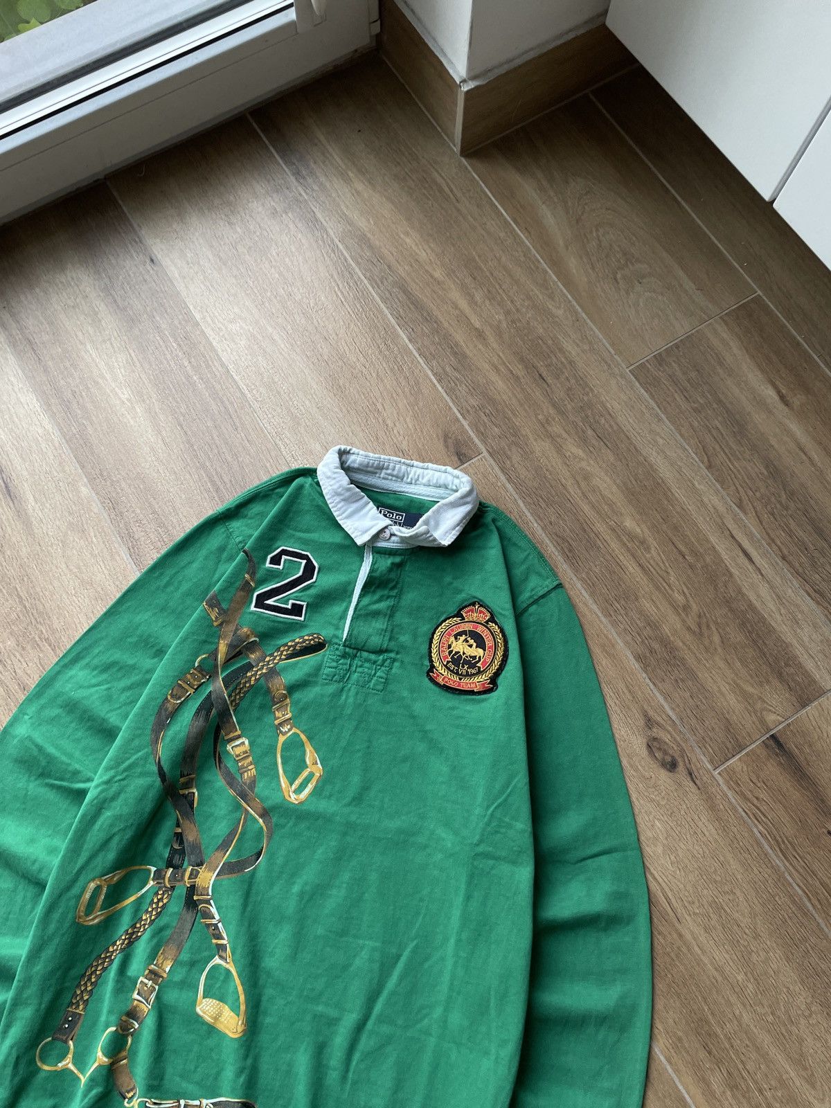 Polo Ralph Lauren Vintage Polo Ralph Lauren Rugby Shirt Avant Garde Japanese Size US L / EU 52-54 / 3 - 4 Thumbnail
