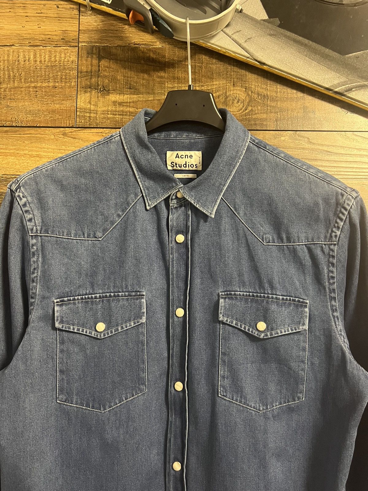 Acne Studios ACNE STUDIOS Denim Western Button Up Shirt Long Sleeve Size US M / EU 48-50 / 2 - 5 Thumbnail