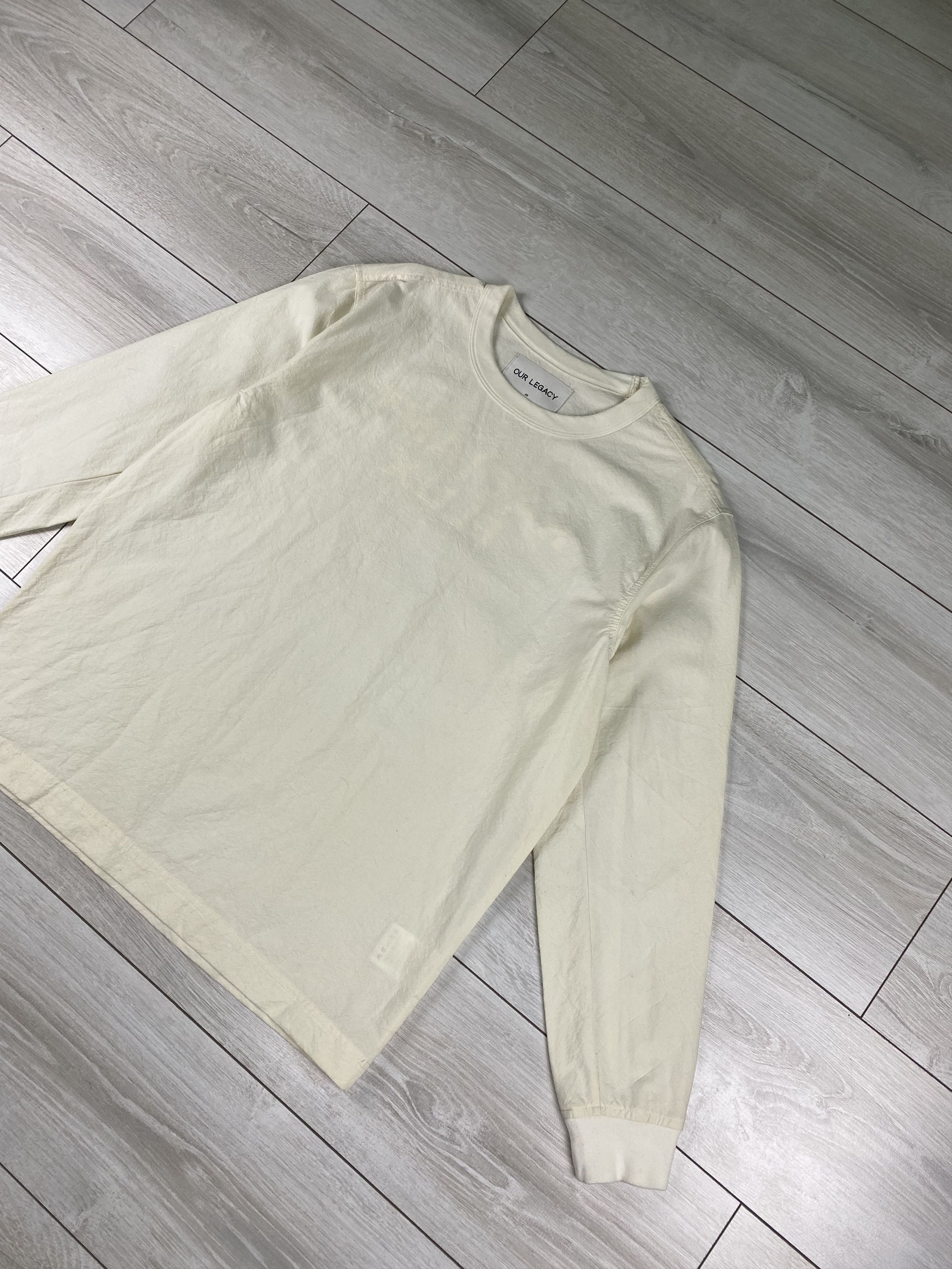 Our Legacy Rare Our Legacy ss14 white paper radiant flux sweatshirt Size US M / EU 48-50 / 2 - 2 Thumbnail