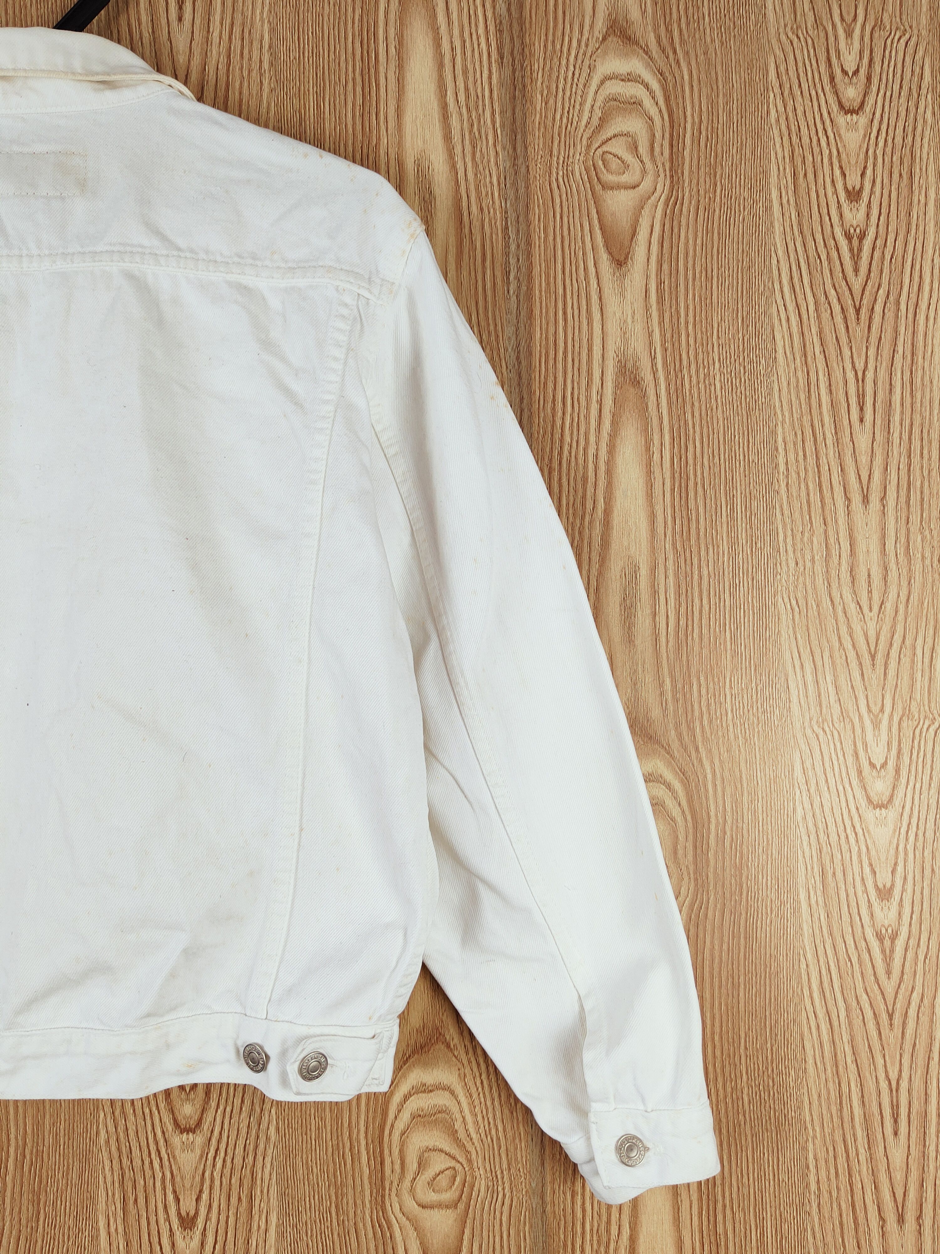 Levi's D Levi's orange tab vintage White Denim Jacket #W571 Size US M / EU 48-50 / 2 - 9 Thumbnail