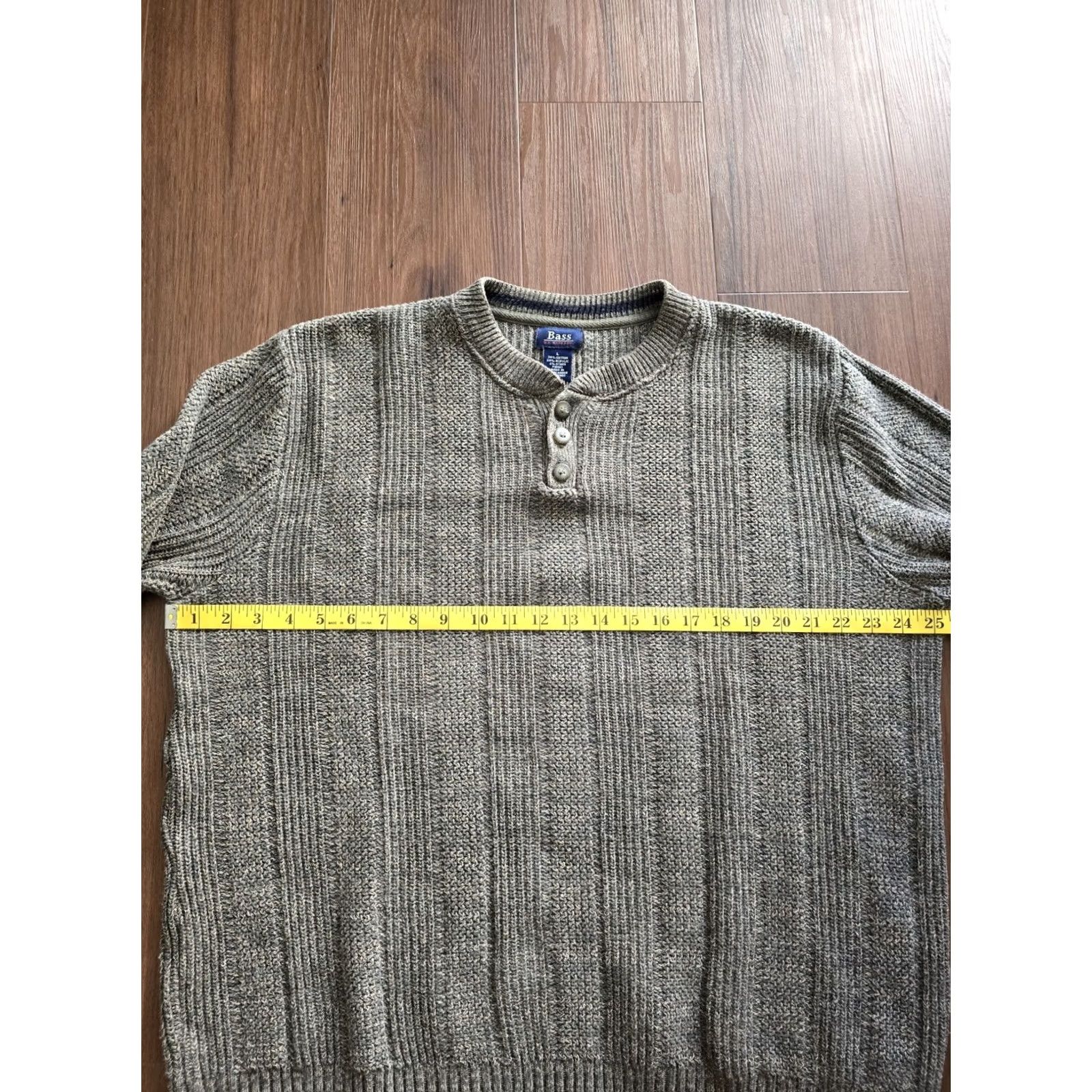Olive VINTAGE GH Bass & Co Sweater Mens Large Olive Green Long Sleeve Grunge 90s Size US L / EU 52-54 / 3 - 6 Thumbnail