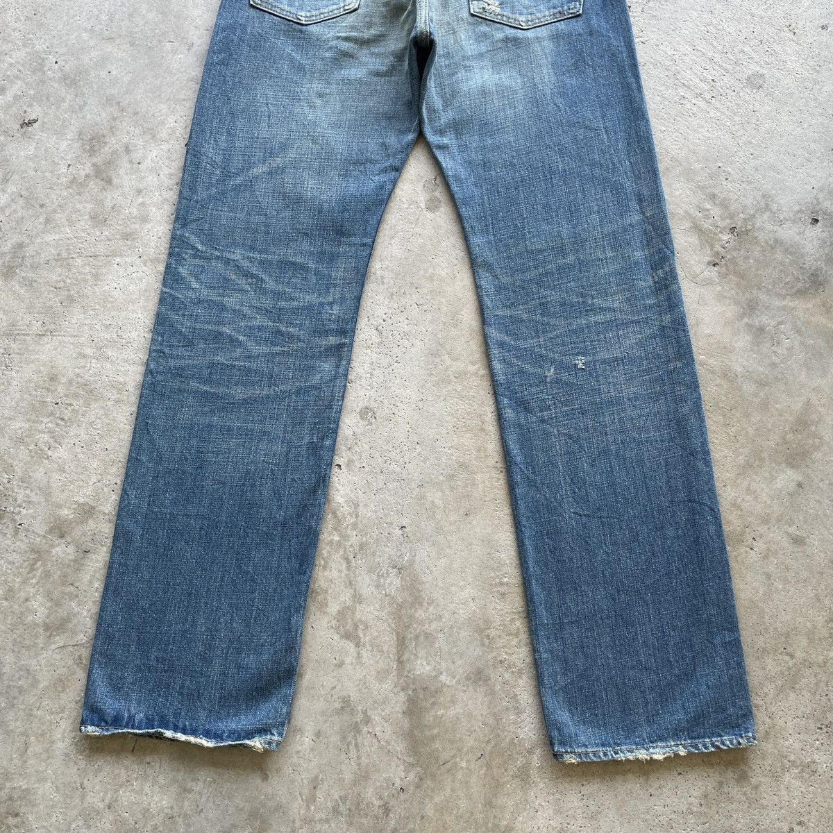 OMNIGOD Vintage OMNIGOD Jeans Selvedge Distressed Denim Faded Pants Size US 32 / EU 48 - 15 Thumbnail
