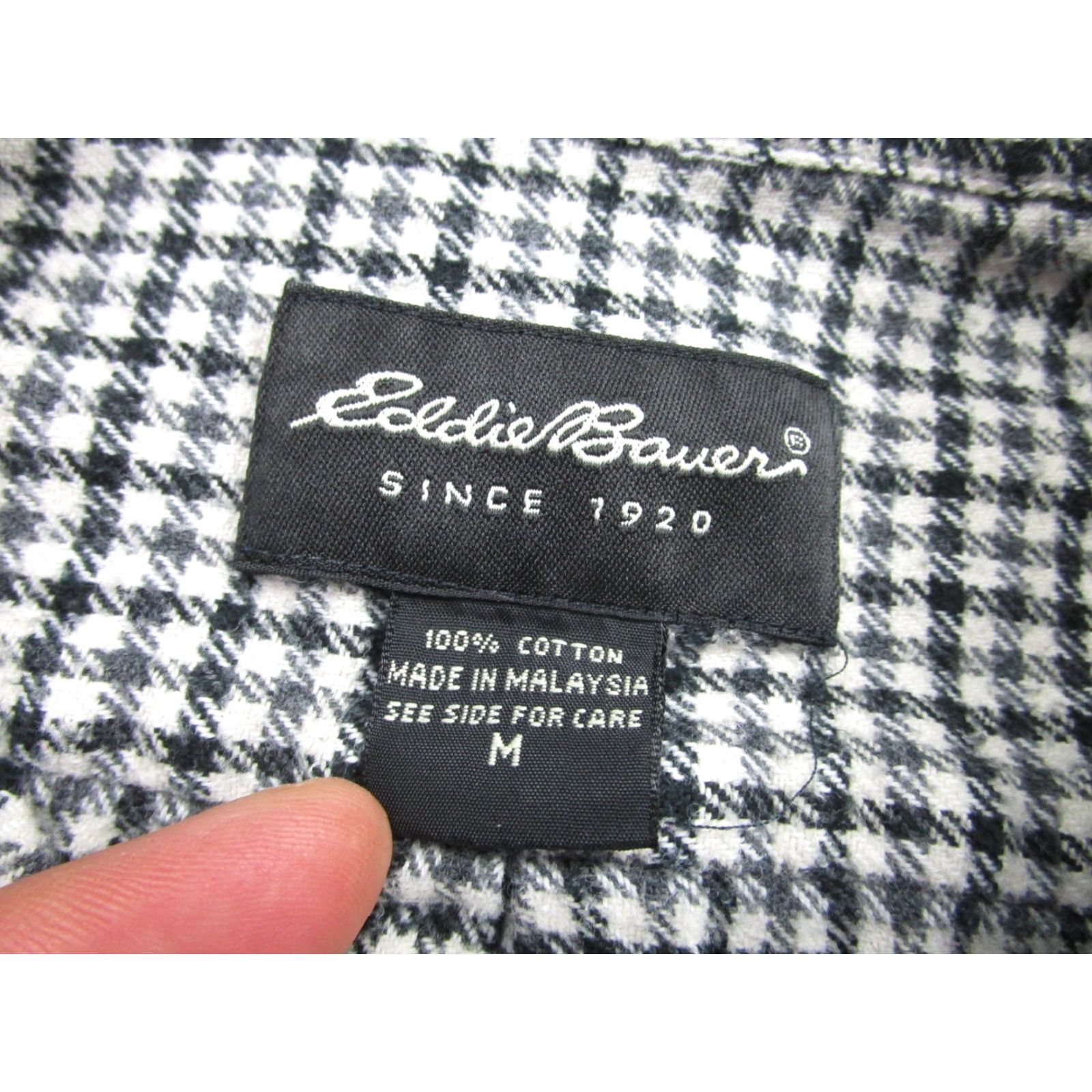 Eddie Bauer EDDIE BAUER Button-Up Shirt Mens M Black Plaid Flannel Long Sleeve Casual Outdoors Size US M / EU 48-50 / 2 - 4 Thumbnail