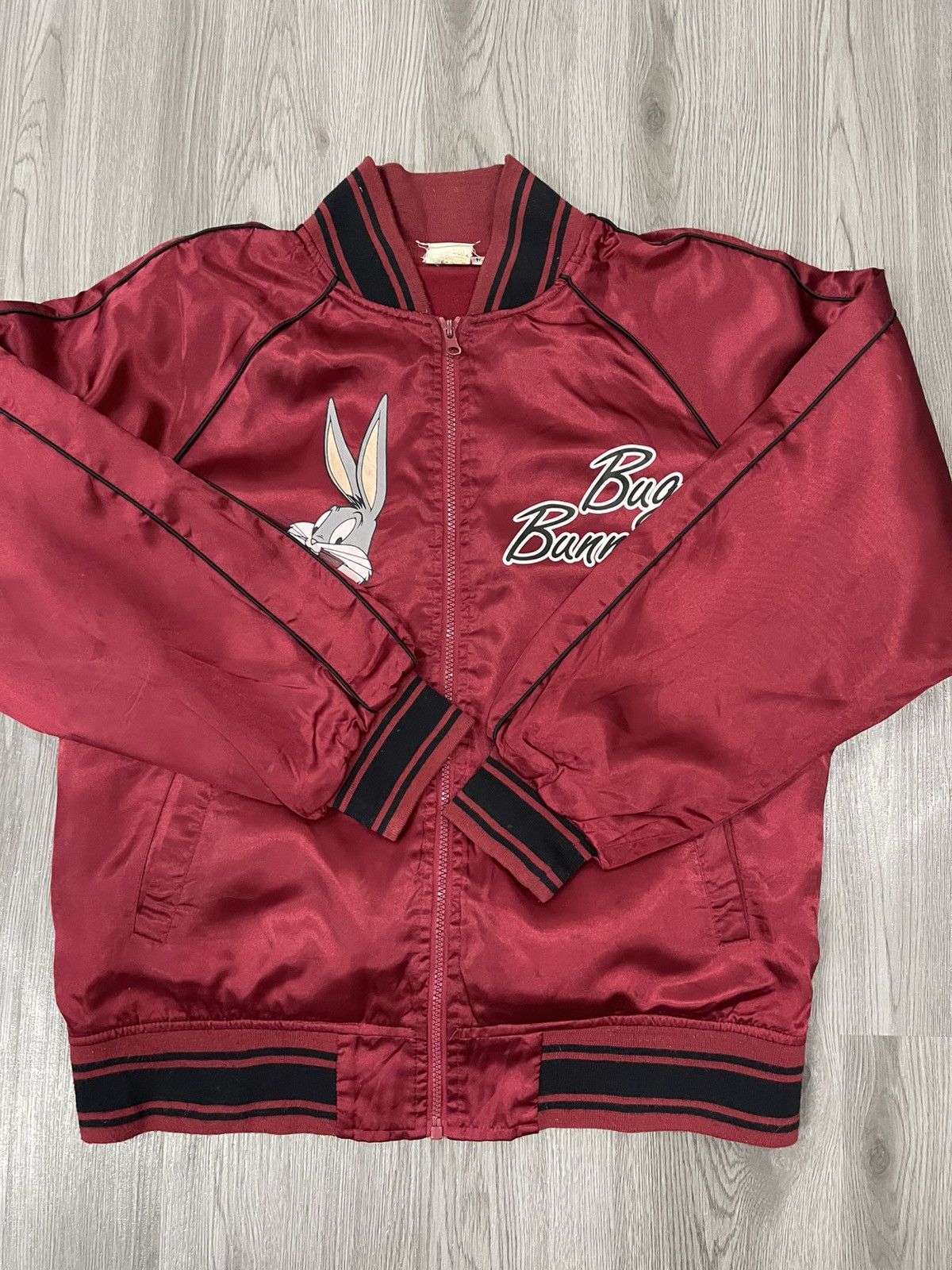 Cartoon Network Bugs Bunny Satin Red Bomber jacket Size US M / EU 48-50 / 2 - 8 Thumbnail