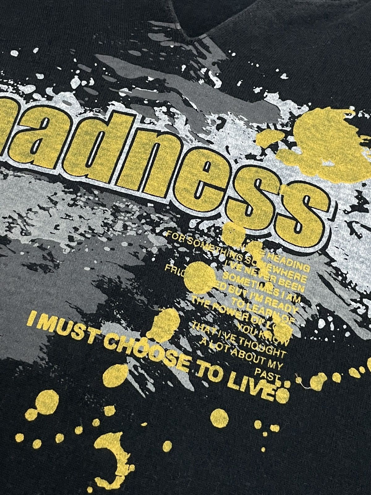 Madness Madness Layer Sleeve Wording Y2K Style Life Poem Size US L / EU 52-54 / 3 - 10 Thumbnail