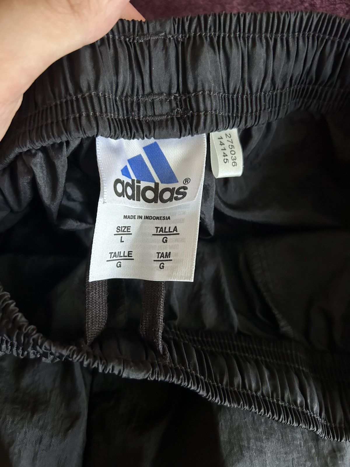 Adidas Vintage Y2K 2000 Adidas Nylon Track Pants Sz L Size US 34 / EU 50 - 10 Thumbnail