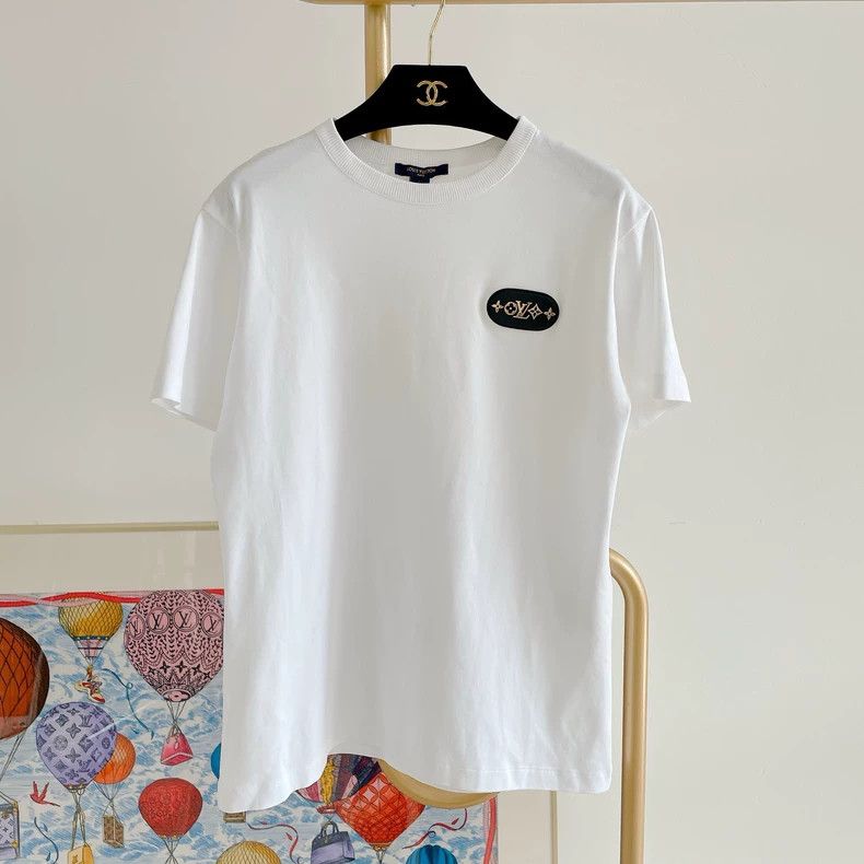 Louis Vuitton Louis Vuitton White Logo T-Shirt Size M- DMC Size US M / EU 48-50 / 2 - 1 Thumbnail