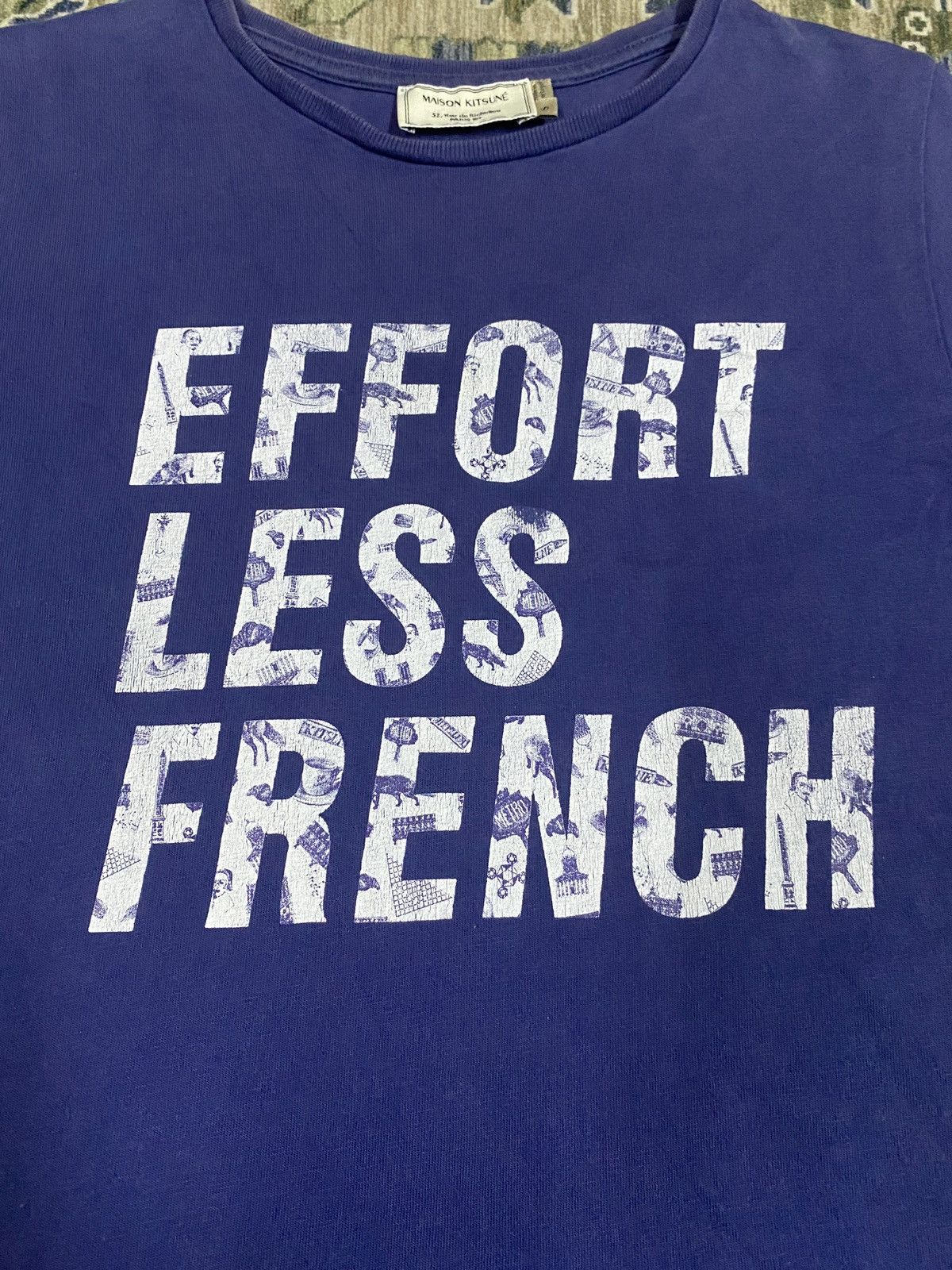Maison Kitsune Maison Kitsune Effort Less French T Shirt Size S / US 4 / IT 40 - 4 Thumbnail