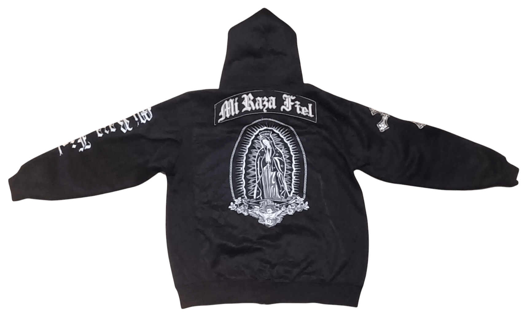 Cult Of Individuality URBAN COUTURE MI RAZA FIEL EMBROIDERED SWEATSHIRT HOODIE Size US XL / EU 56 / 4 - 4 Thumbnail