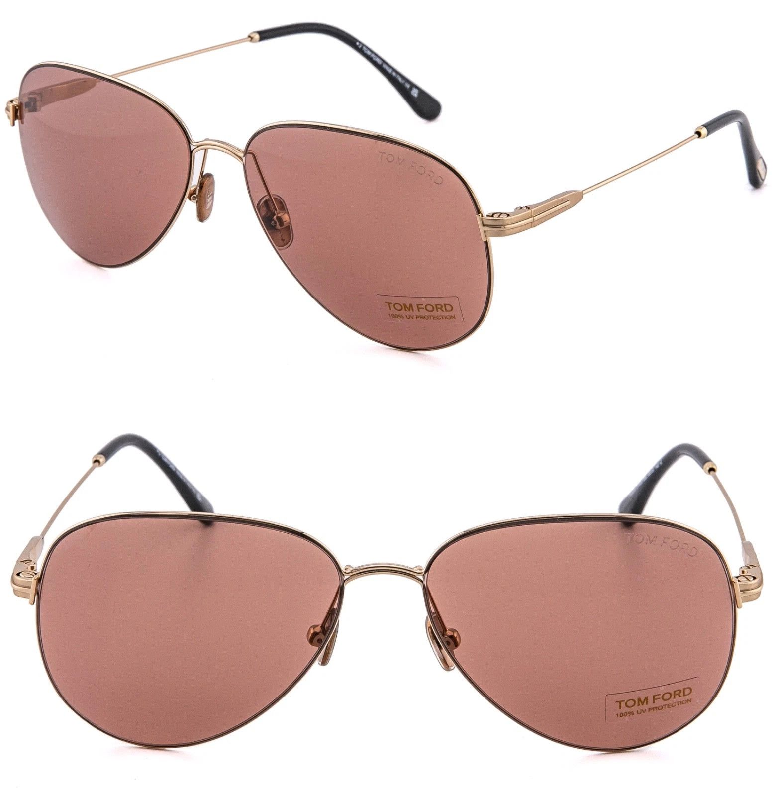 Tom Ford TOM FORD PORSCHA TF0993 32E Gold Brown Pilot 993 FT0993 Size ONE SIZE - 1 Thumbnail