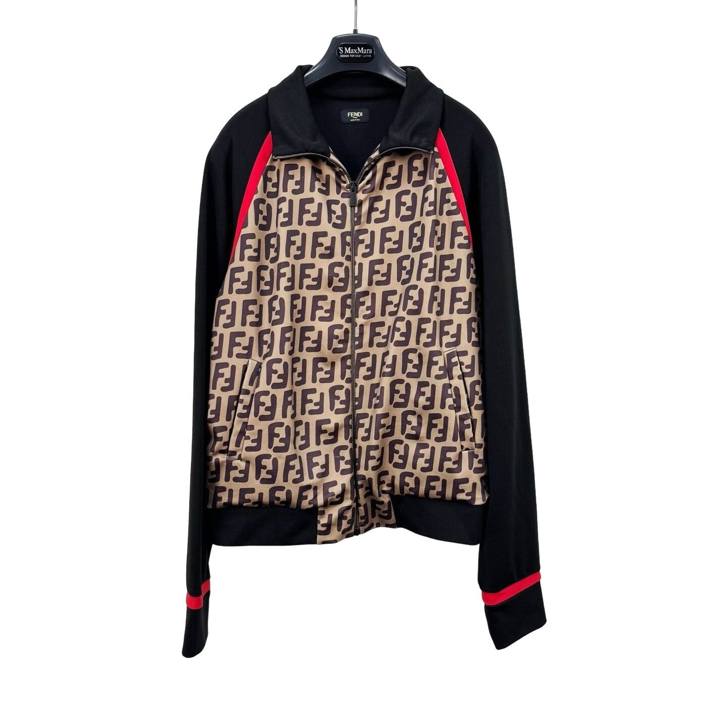 Fendi Fendi FF Monogram Zip-Up Track Jacket Size M Size US M / EU 48-50 / 2 - 1 Thumbnail