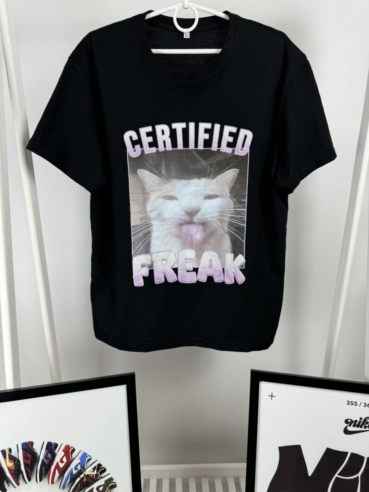 Other Funny Freak Cat Tee Size US XL / EU 56 / 4 - 2 Thumbnail