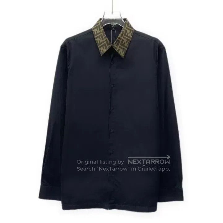 Fendi Fendi size 39 22 Model, Black Collar Logo Letter Cotton Sin Size US XS / EU 42 / 0 - 1 Thumbnail