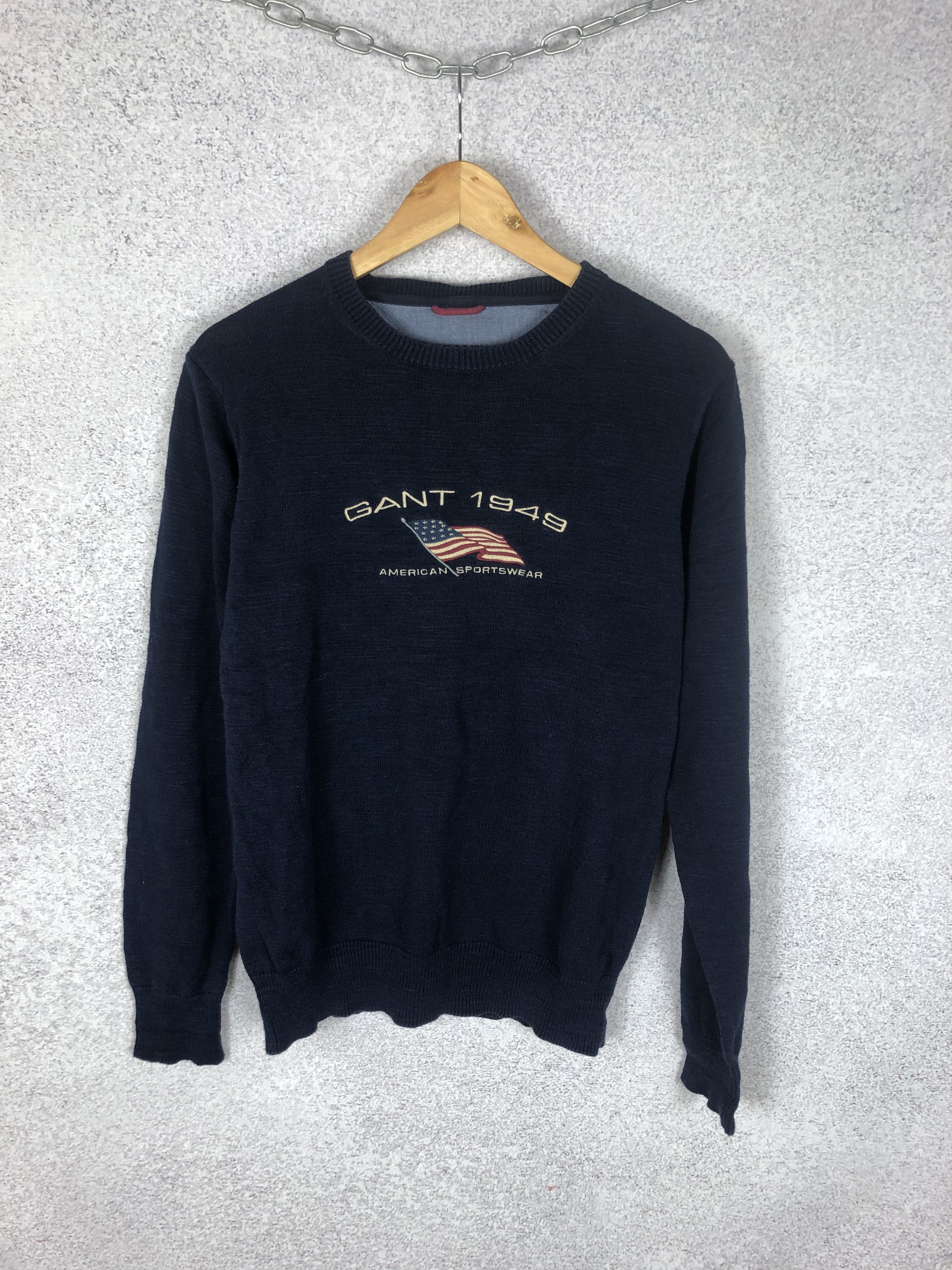 Gant Vintage Gant USA 🇺🇸 American Flag Knitted Sweater Size US S / EU 44-46 / 1 - 1 Thumbnail