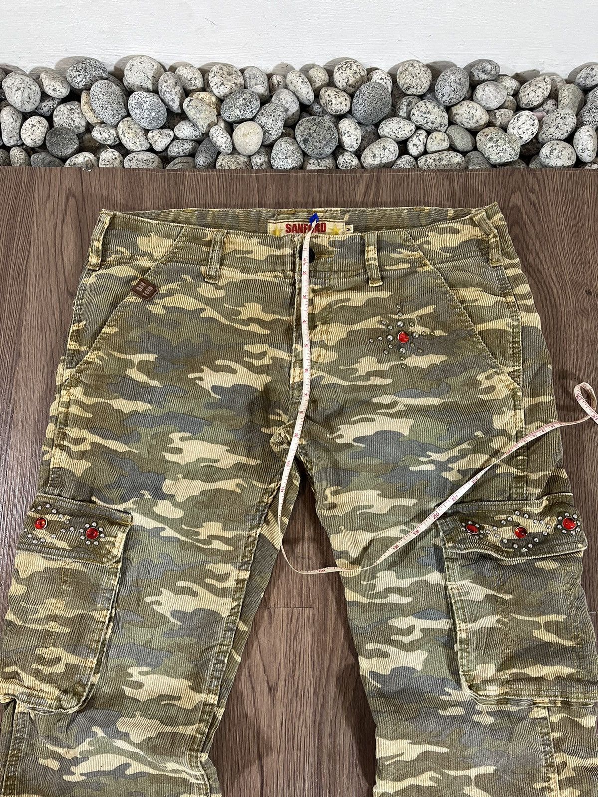 Japanese Brand Sanford Camouflage Corduroy Cargo Pants (Size M / W34) Size US 34 / EU 50 - 14 Thumbnail
