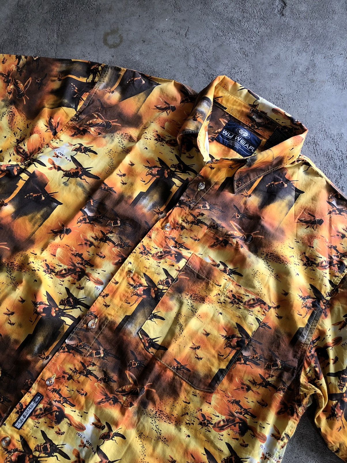 Rap Tees VINTAGE WU TANG WU WEAR ALL OVER PRINT BUTTON SHIRT Size US XL / EU 56 / 4 - 3 Thumbnail