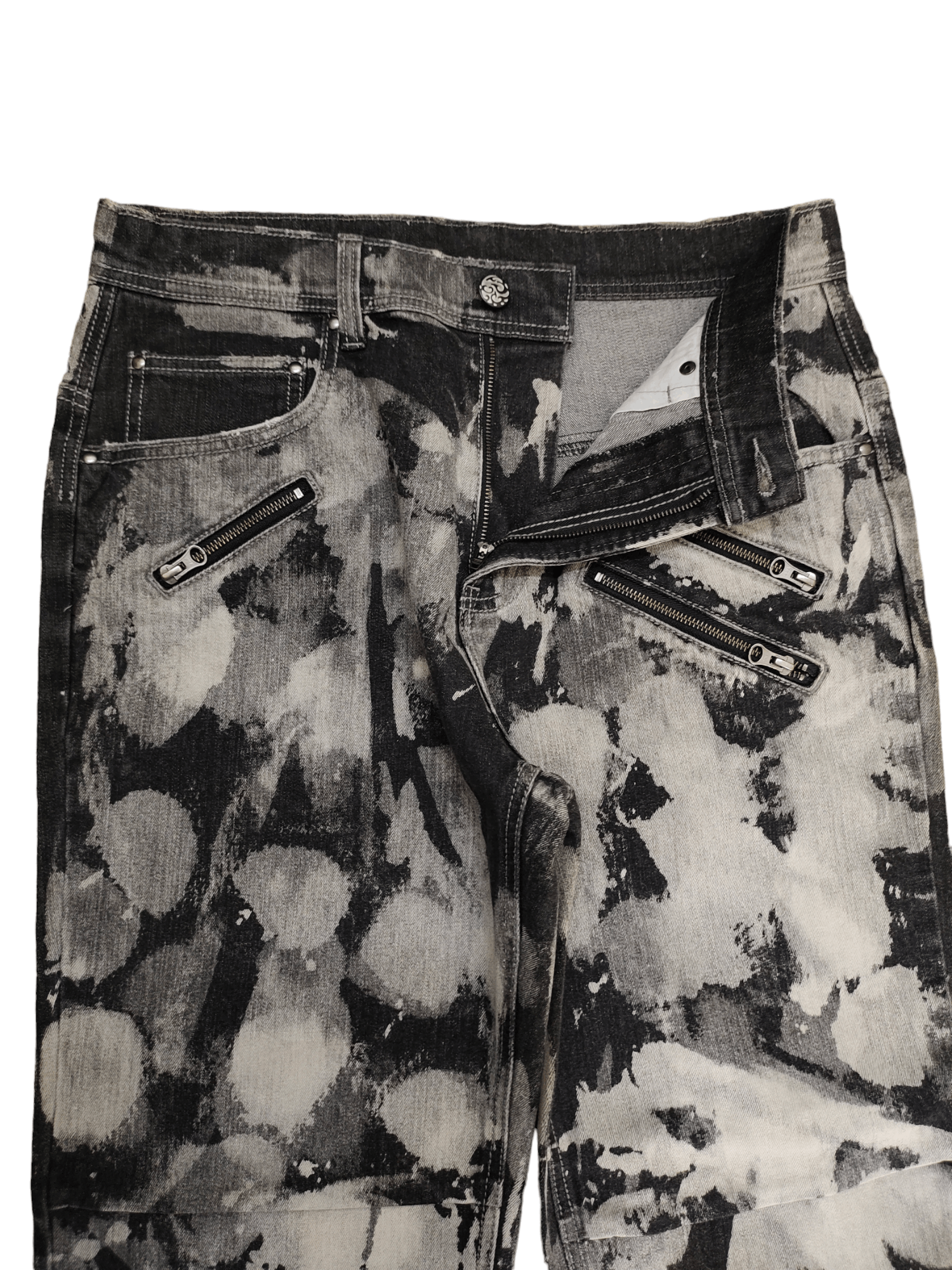 Hysteric Glamour × Undercover Vintage Y2k Allix Design Acid Wash Baggy Jeans Jnco Style Size US 32 / EU 48 - 9 Thumbnail