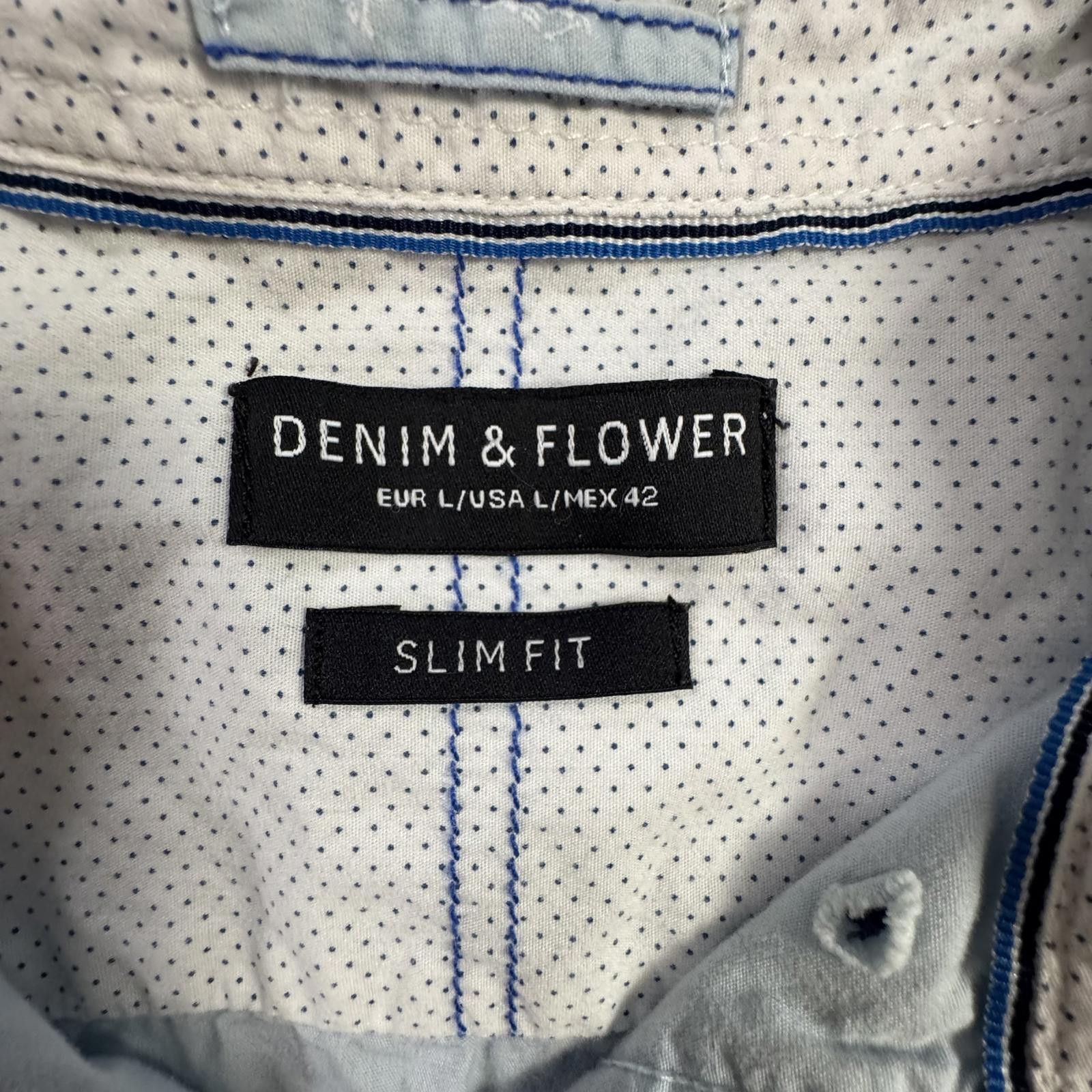 Denim & Flower Denim & Flower Ricky Singh Mens Shirt Medium Button Size US M / EU 48-50 / 2 - 3 Thumbnail