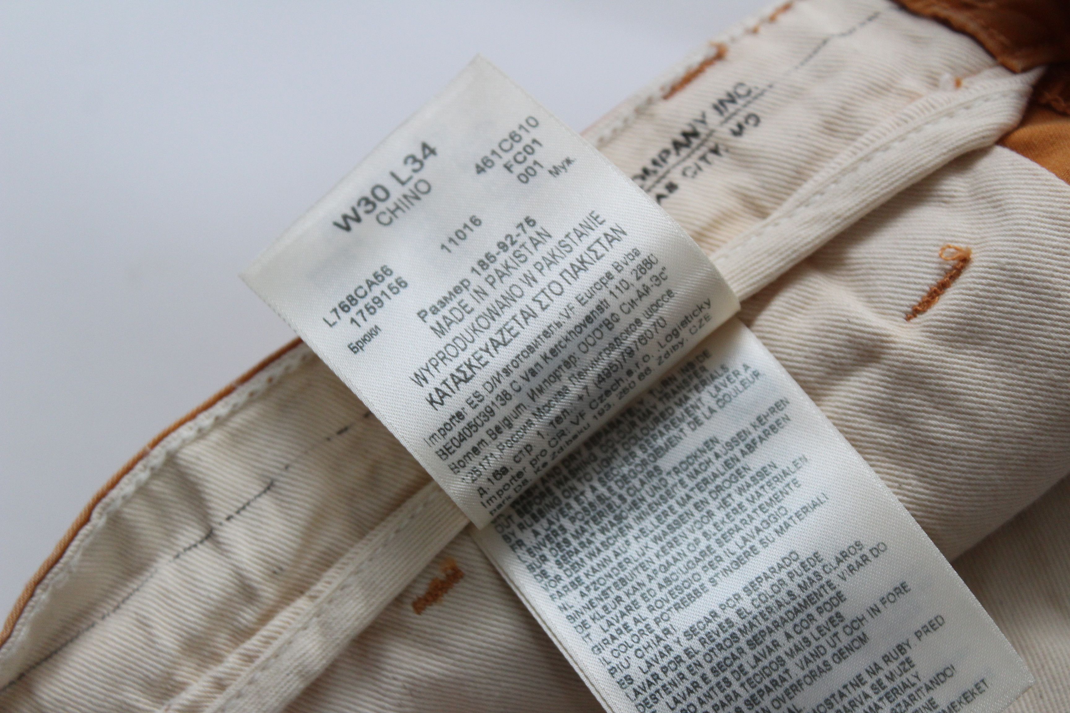 Lee Lee Chino Slim Pants Mens Size 30/34 Authentic New Vintage Size US 30 / EU 46 - 11 Thumbnail